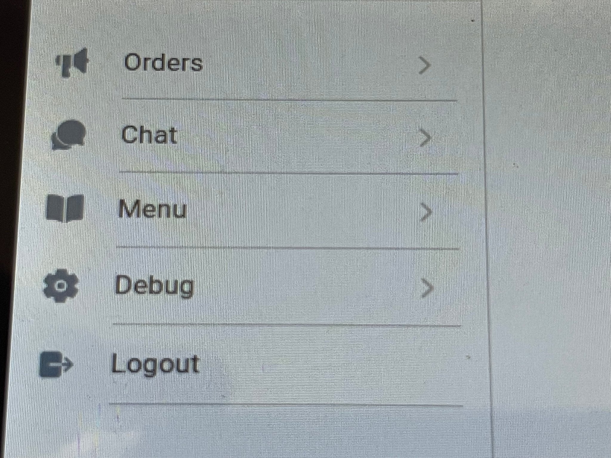 Used ONN 100005206 Surf Tablet 7" 16GB Android - Navy Blue with OrderLogic Installed for Restaurants. - Falcon Restaurant Supply - 7