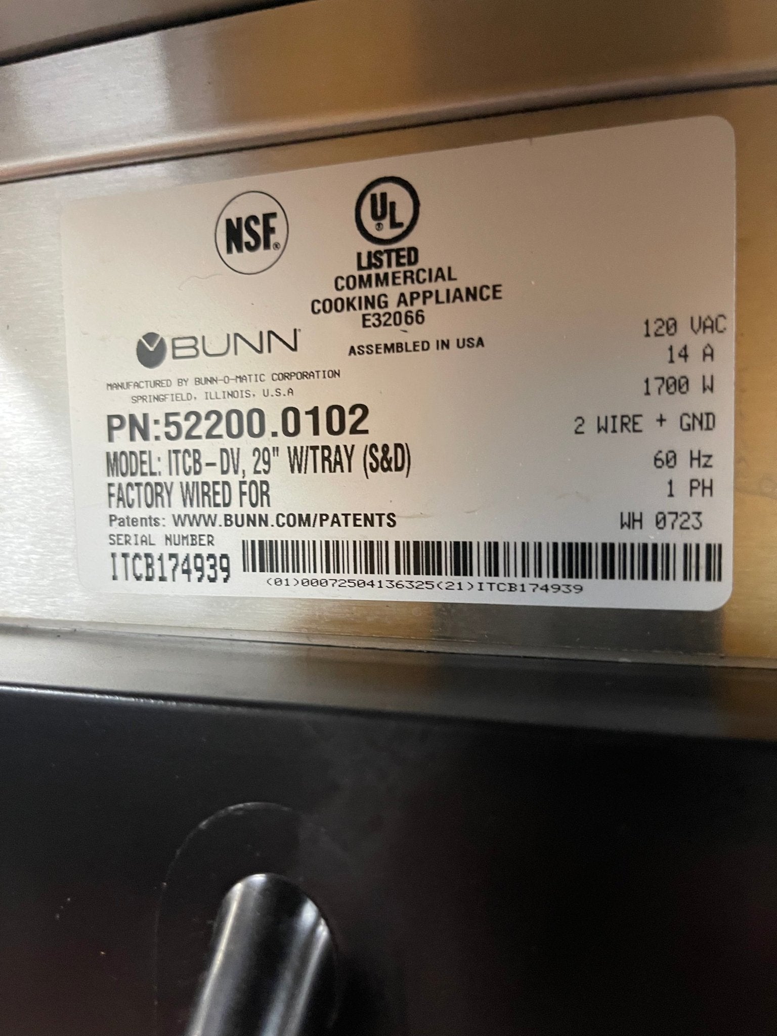 Used Bunn 52200.0102 ITCB - DV Infusion Coffee and Iced Tea Brewer Machine with Shelf 120V - Shir - Falcon Restaurant Supply - 9
