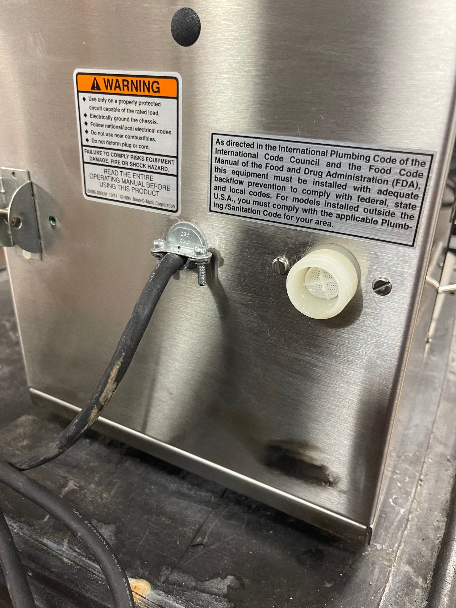 Used Bunn 52200.0102 ITCB - DV Infusion Coffee and Iced Tea Brewer Machine with Shelf 120V - Shir - Falcon Restaurant Supply - 6