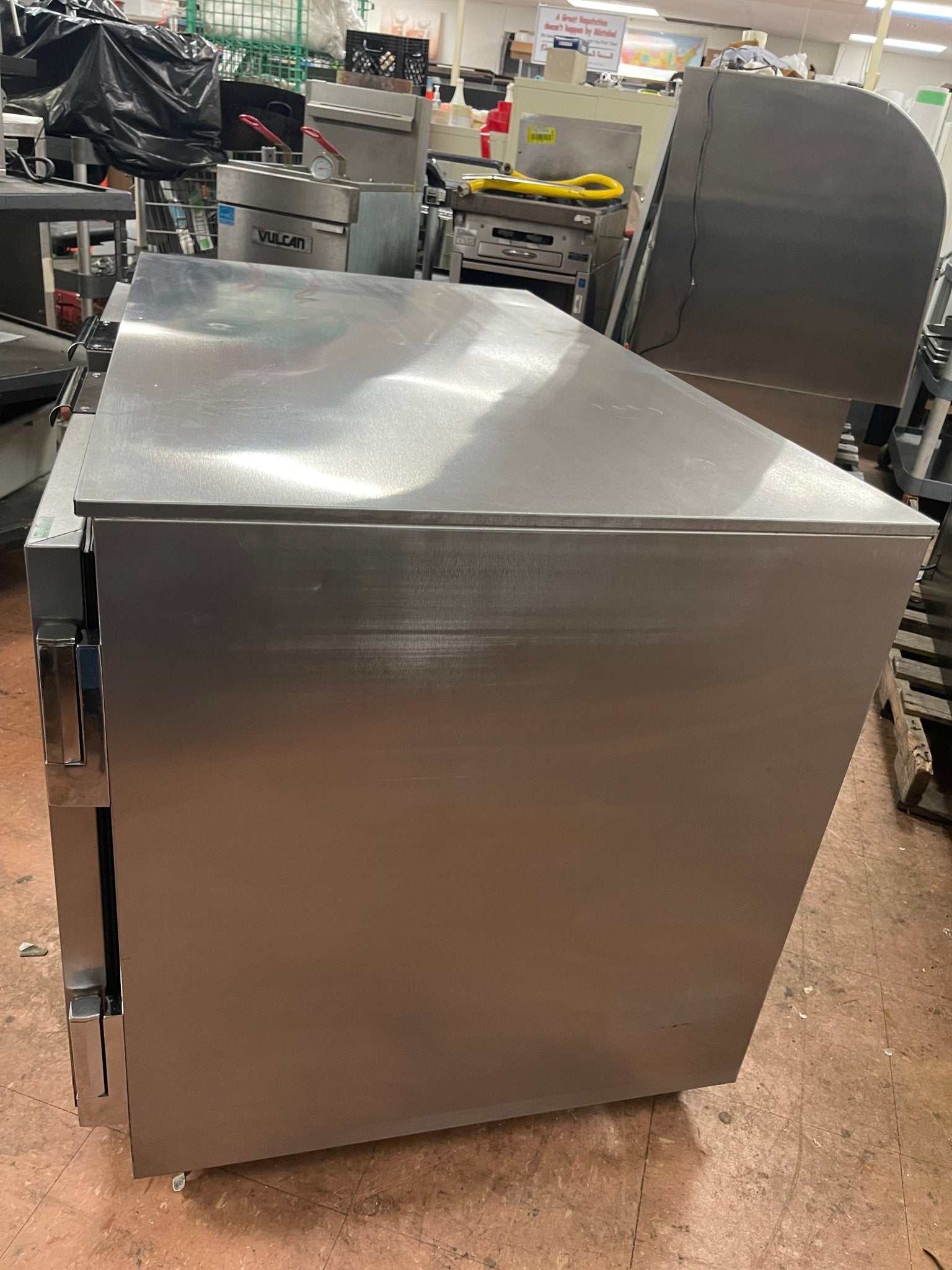 Used 48" Beverage - Air UCR48A Undercounter Stainless Steel Two Door Refrigerator 120V - Falcon Restaurant Supply - 7