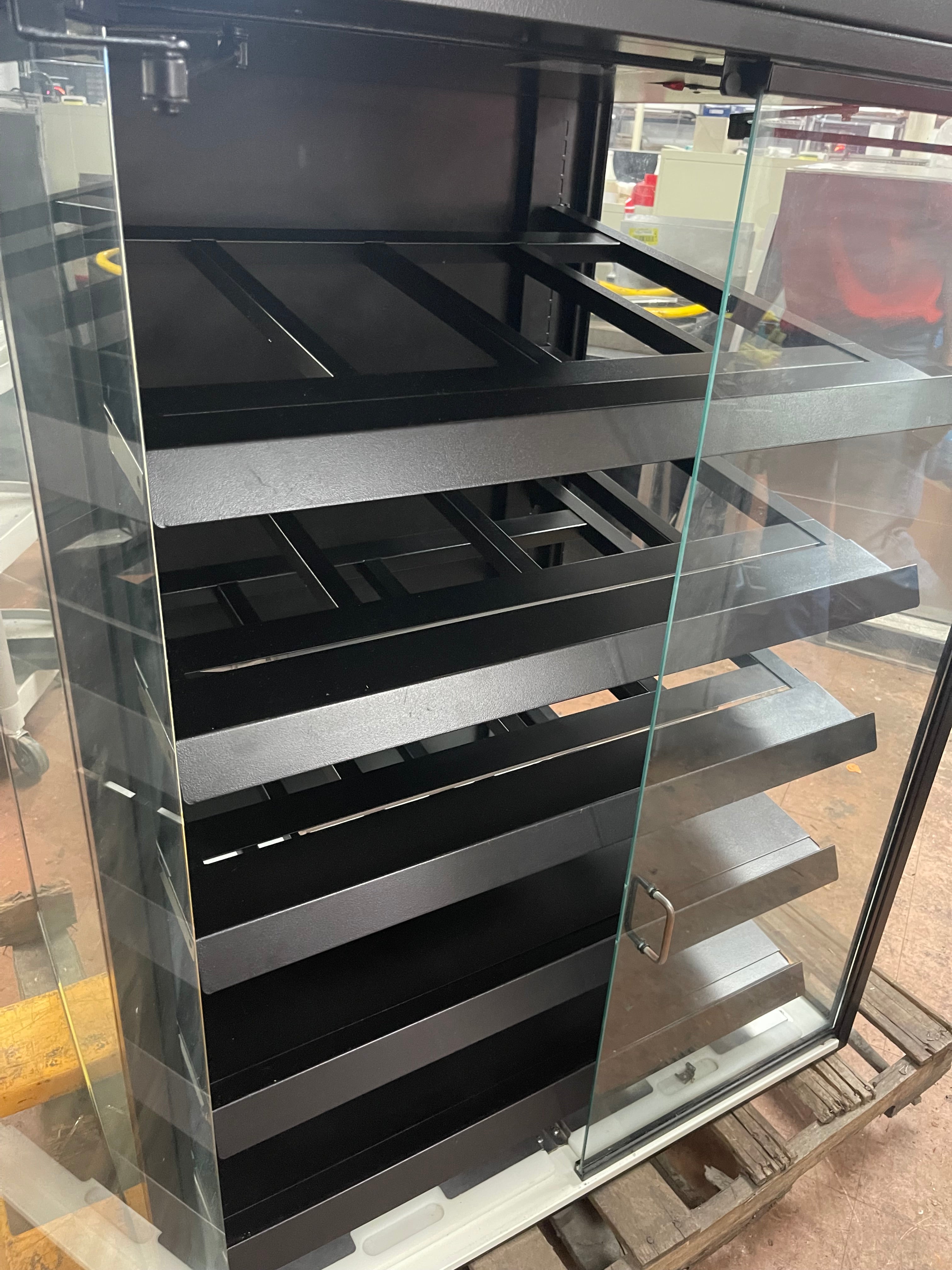 38"x52" Royston Glass 2 Door lighted Display Case Merchandiser Cabinet with 5 Shelves 120V - Shed