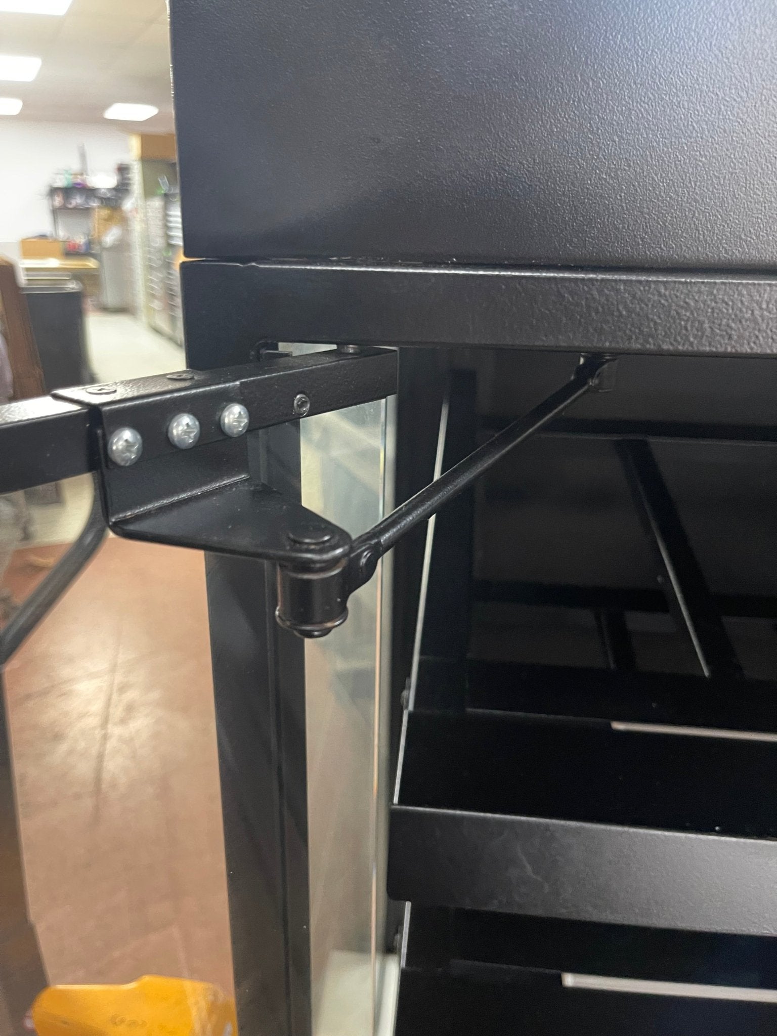 38"x52" Royston Glass 2 Door lighted Display Case Merchandiser Cabinet with 5 Shelves 120V - Shed - Falcon Restaurant Supply - 3