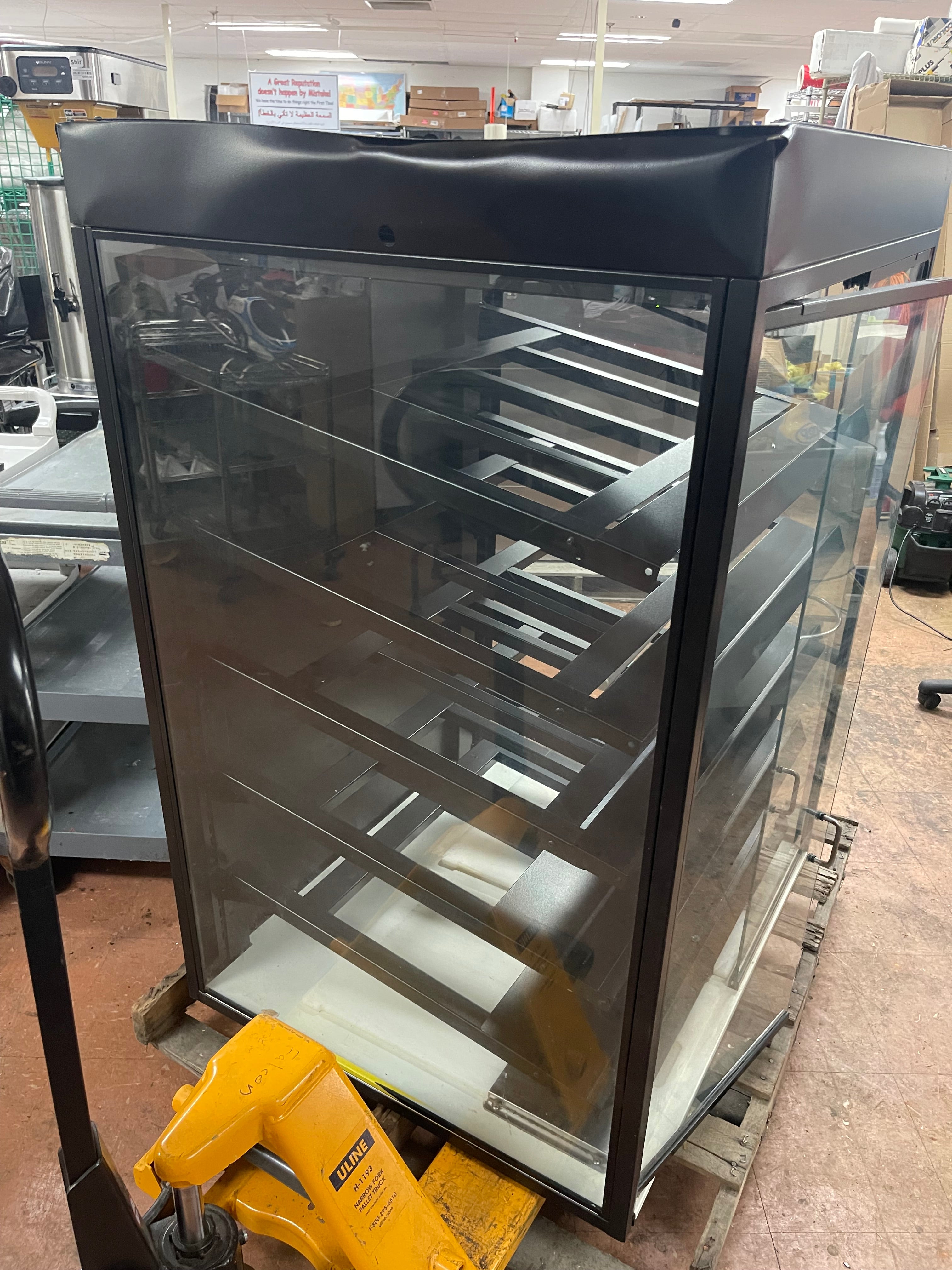 38"x52" Royston Glass 2 Door lighted Display Case Merchandiser Cabinet with 5 Shelves 120V - Shed