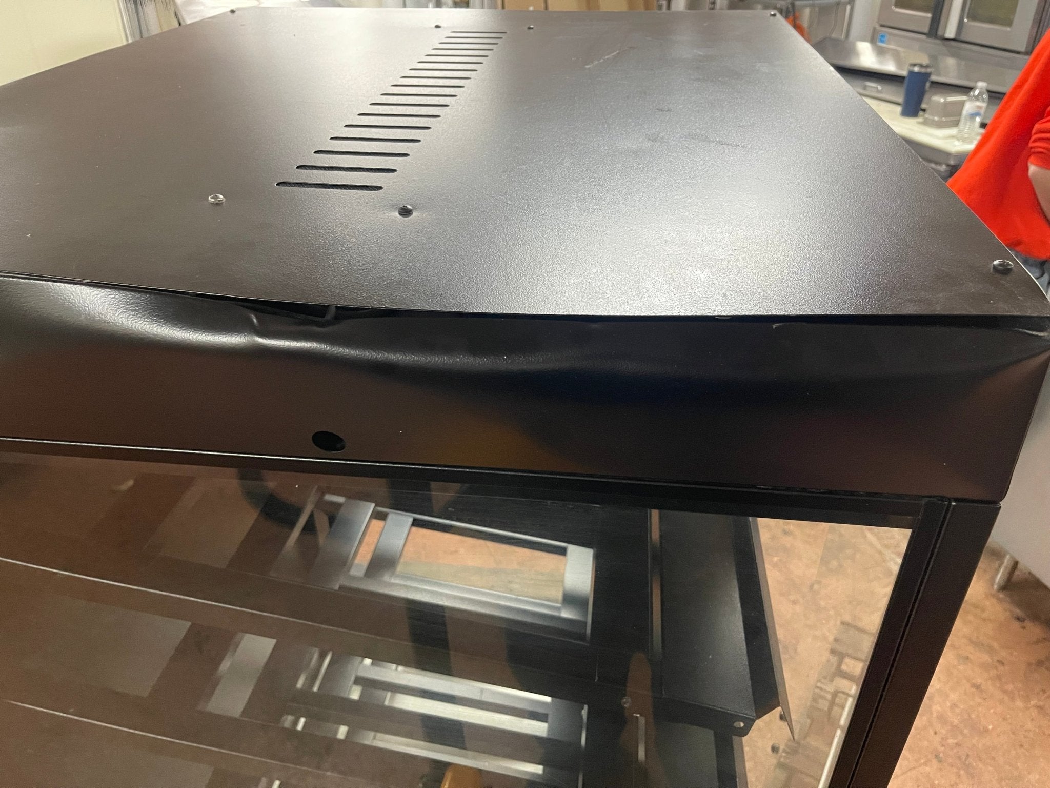 38"x52" Royston Glass 2 Door lighted Display Case Merchandiser Cabinet with 5 Shelves 120V - Shed - Falcon Restaurant Supply - 5