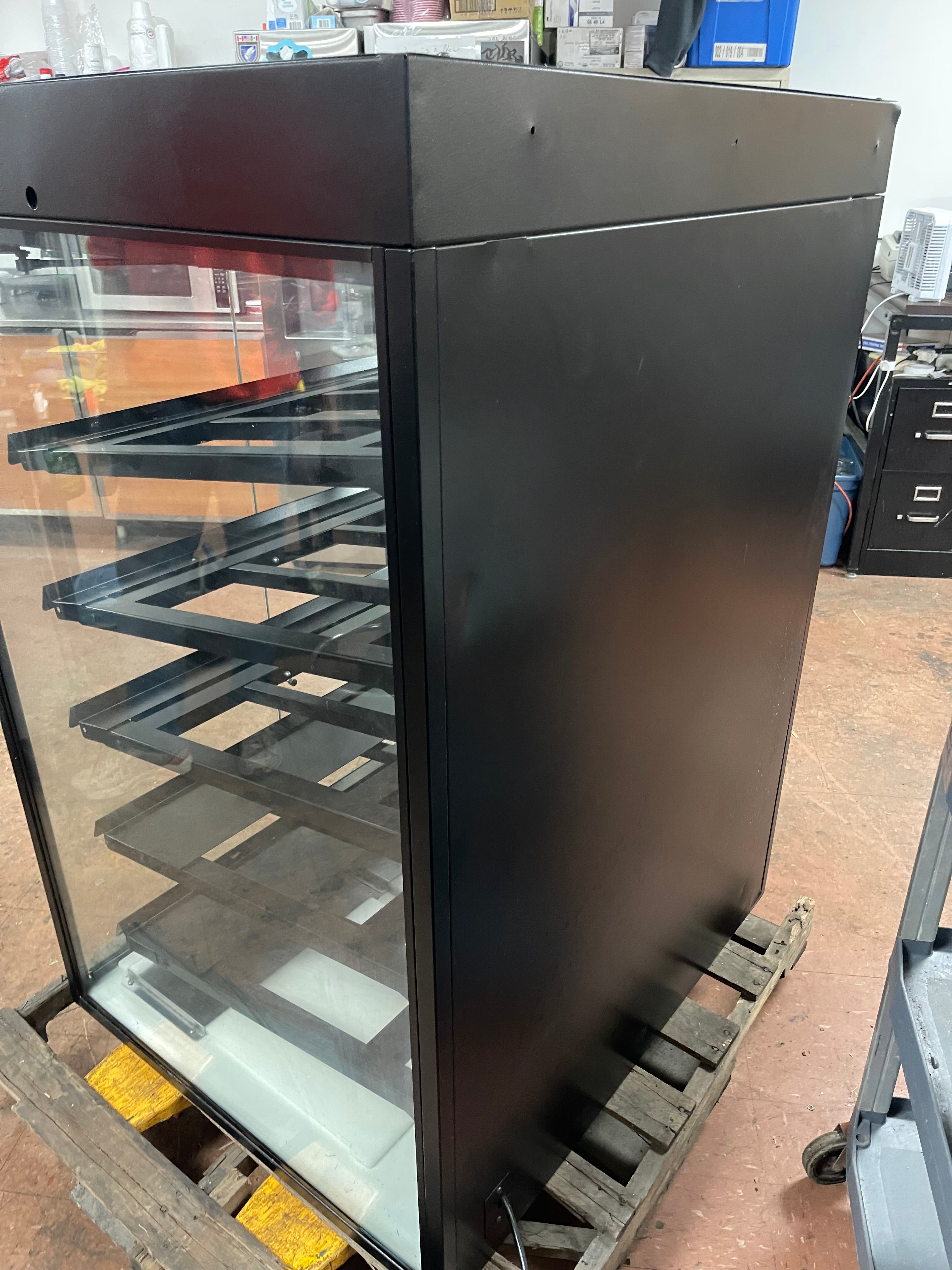 38"x52" Royston Glass 2 Door lighted Display Case Merchandiser Cabinet with 5 Shelves 120V - Shed