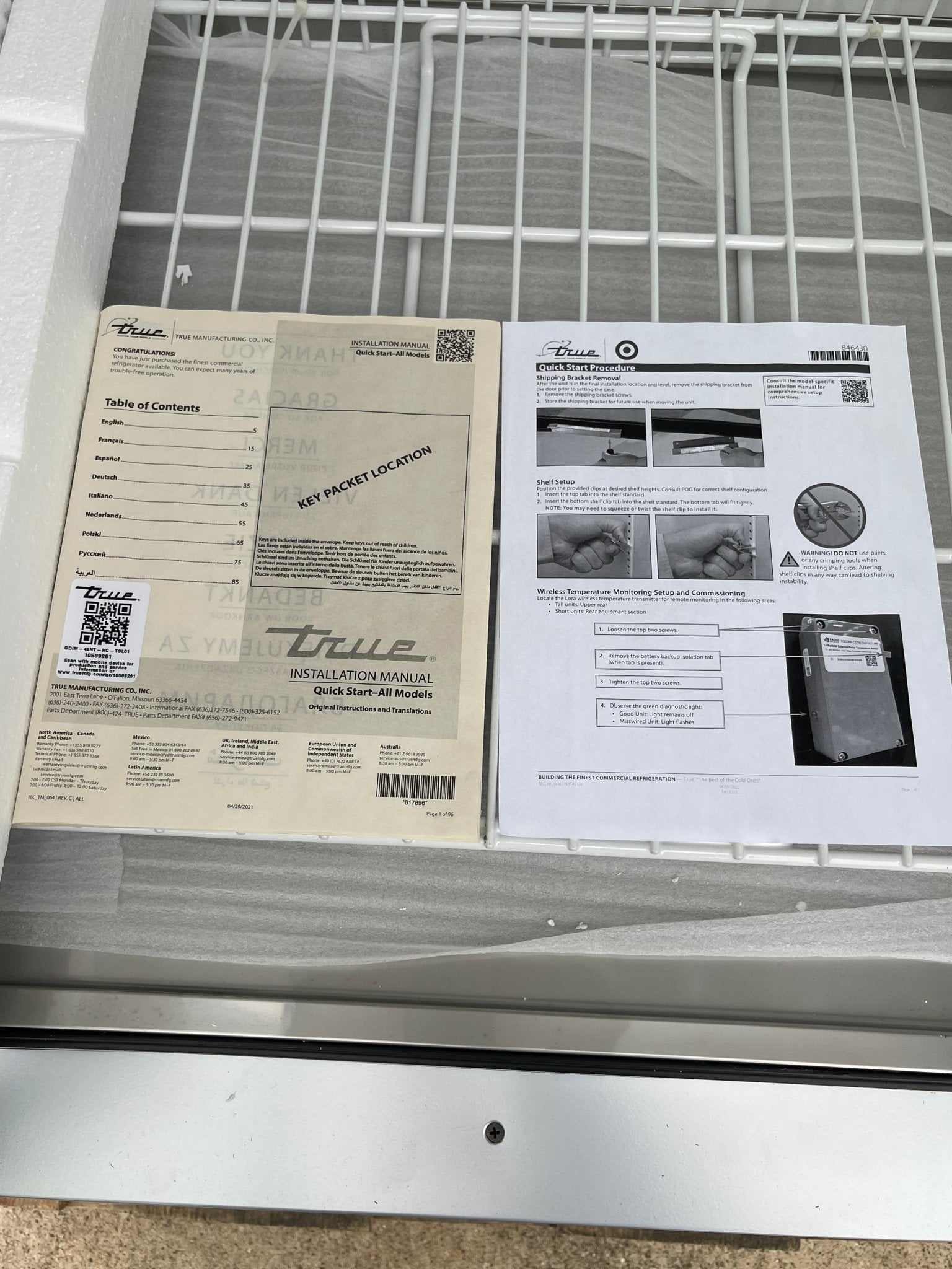 New 2023 54" True GDIM - 49NT - HC~TSL01 Glass 2 Door Bag Ice Merchandiser Indoor Freezer 120V - Falcon Restaurant Supply - 8