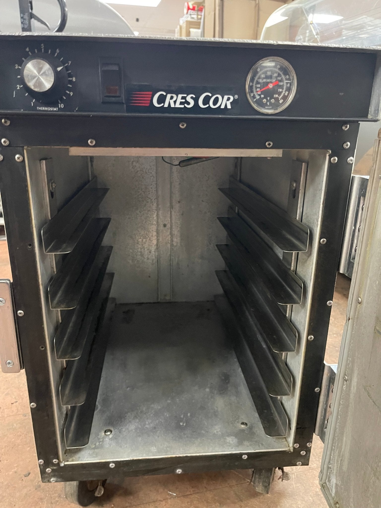 Used Cres Cor H - 339 - 135BK Insulated Heated Warming Holding Cabinet Solid Door - 120V - Falcon Restaurant Supply - 2