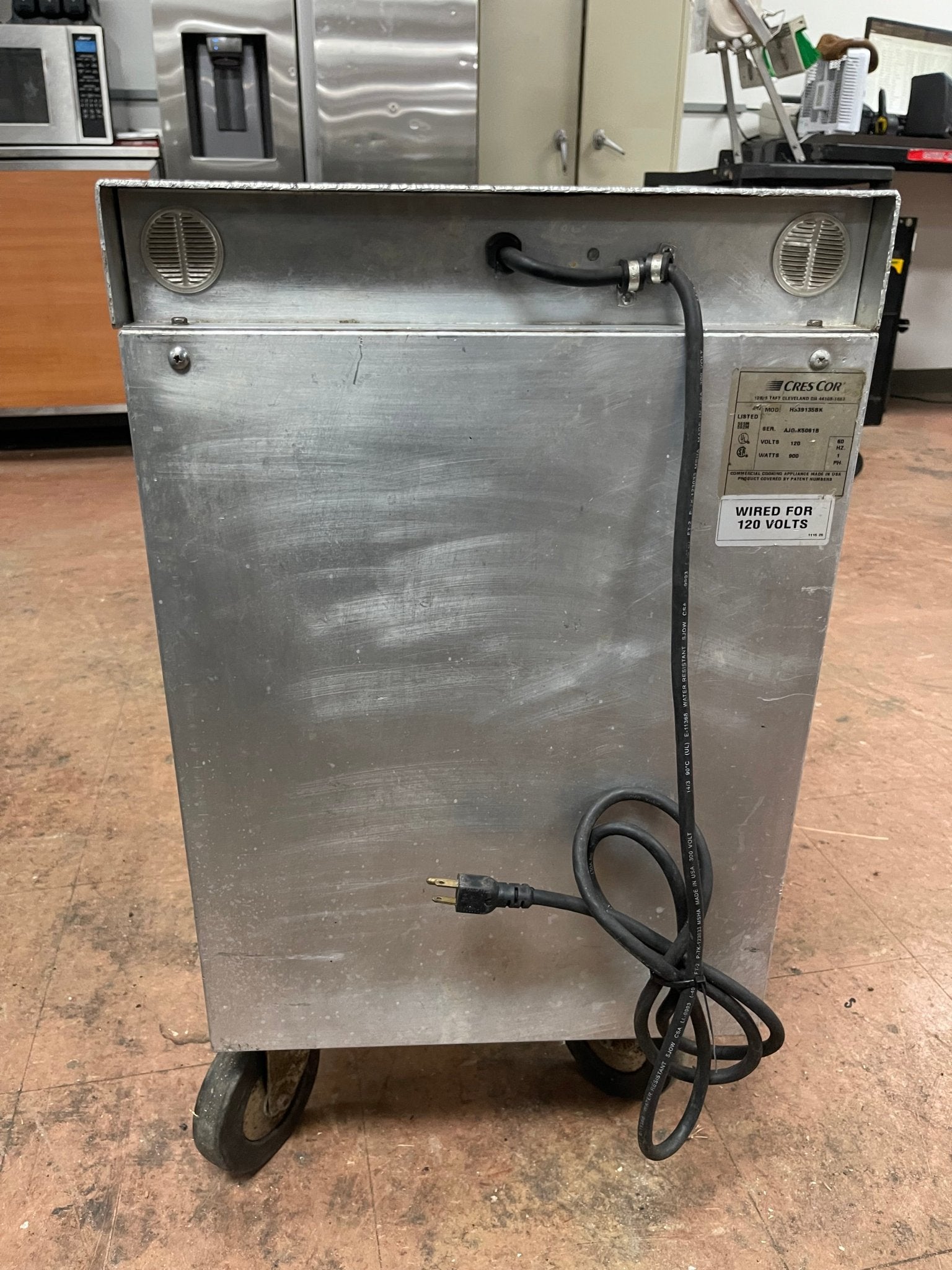 Used Cres Cor H - 339 - 135BK Insulated Heated Warming Holding Cabinet Solid Door - 120V - Falcon Restaurant Supply - 5