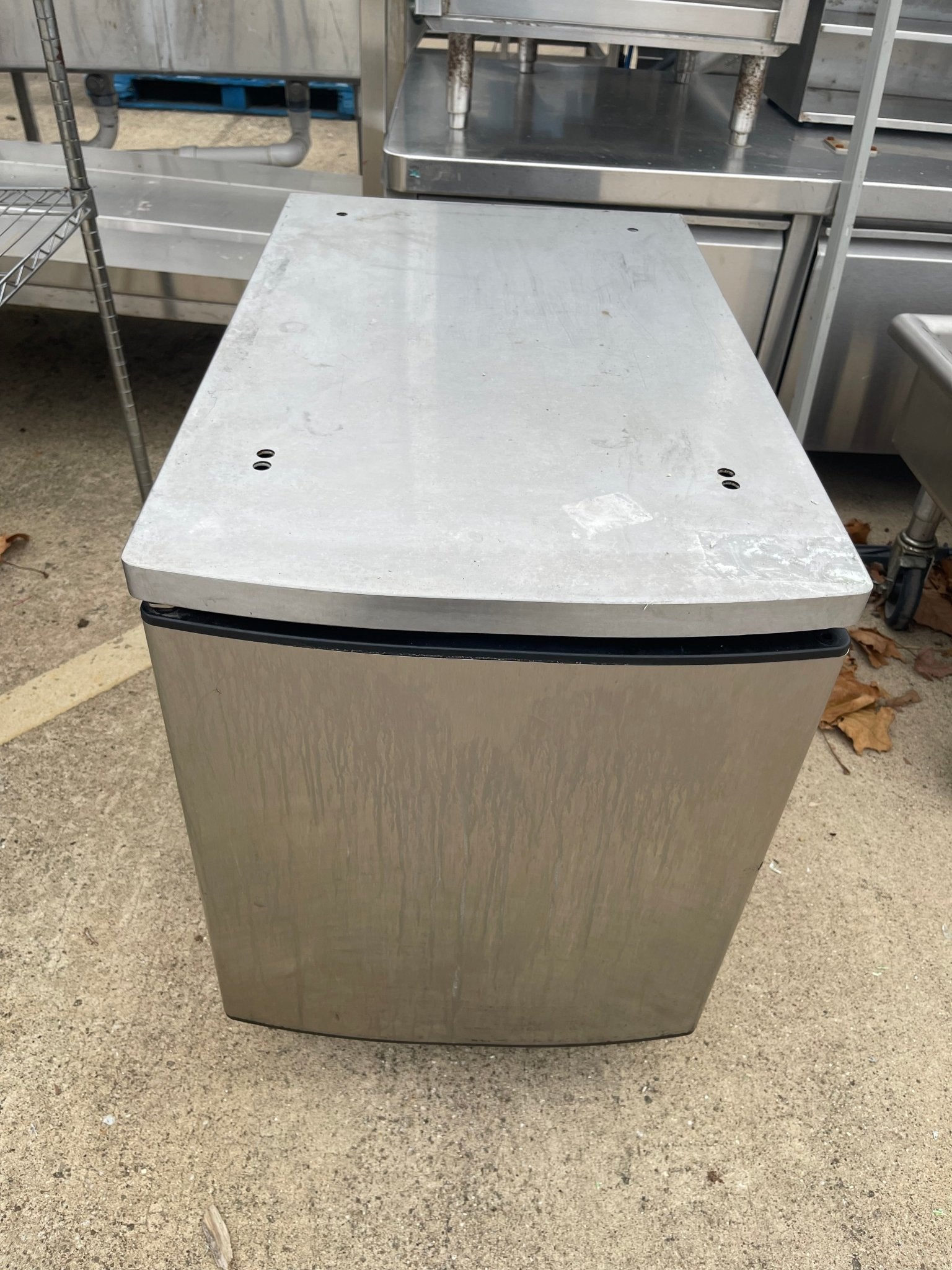 Used Taylor C706 - C709 Ice Cream Machine Stainless Cart with Door and Casters - SS278 - Falcon Restaurant Supply - 1