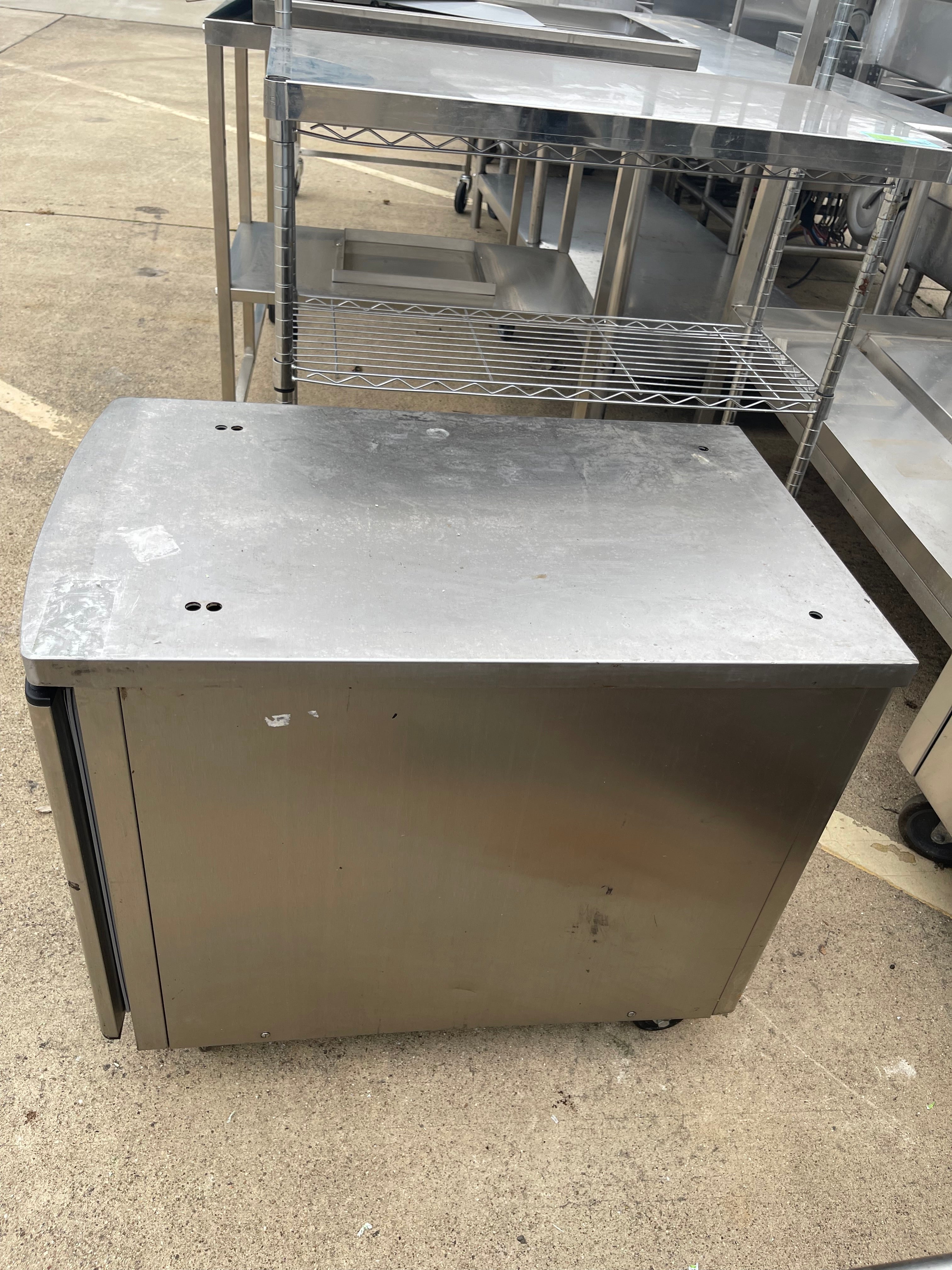 Used Taylor C706 - C709 Ice Cream Machine Stainless Cart with Door and Casters - SS278