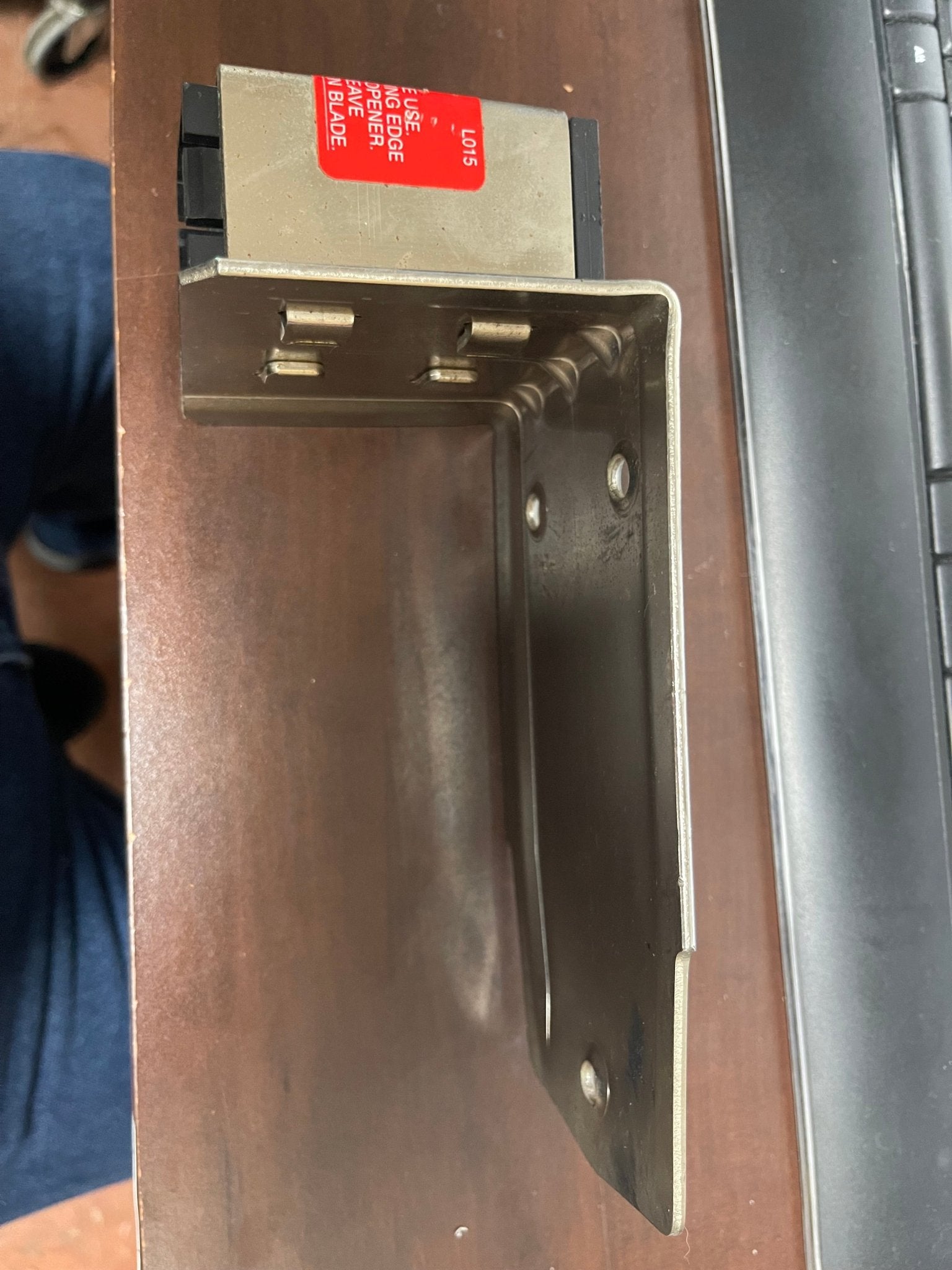 Used Sysco Plated Steel Base with Insert for Mounting Commercial Can Opener - Falcon Restaurant Supply - 3