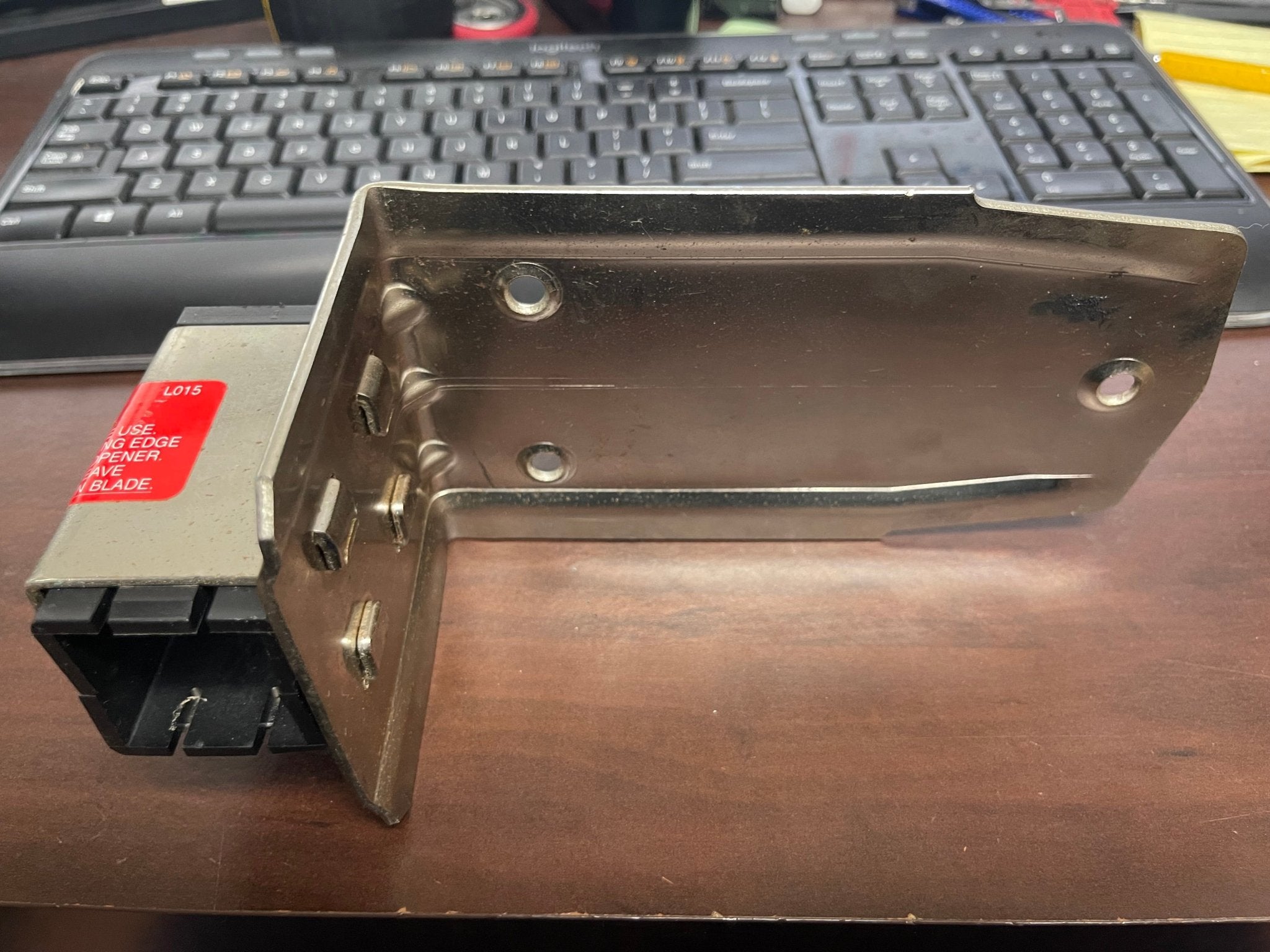 Used Sysco Plated Steel Base with Insert for Mounting Commercial Can Opener - Falcon Restaurant Supply - 4