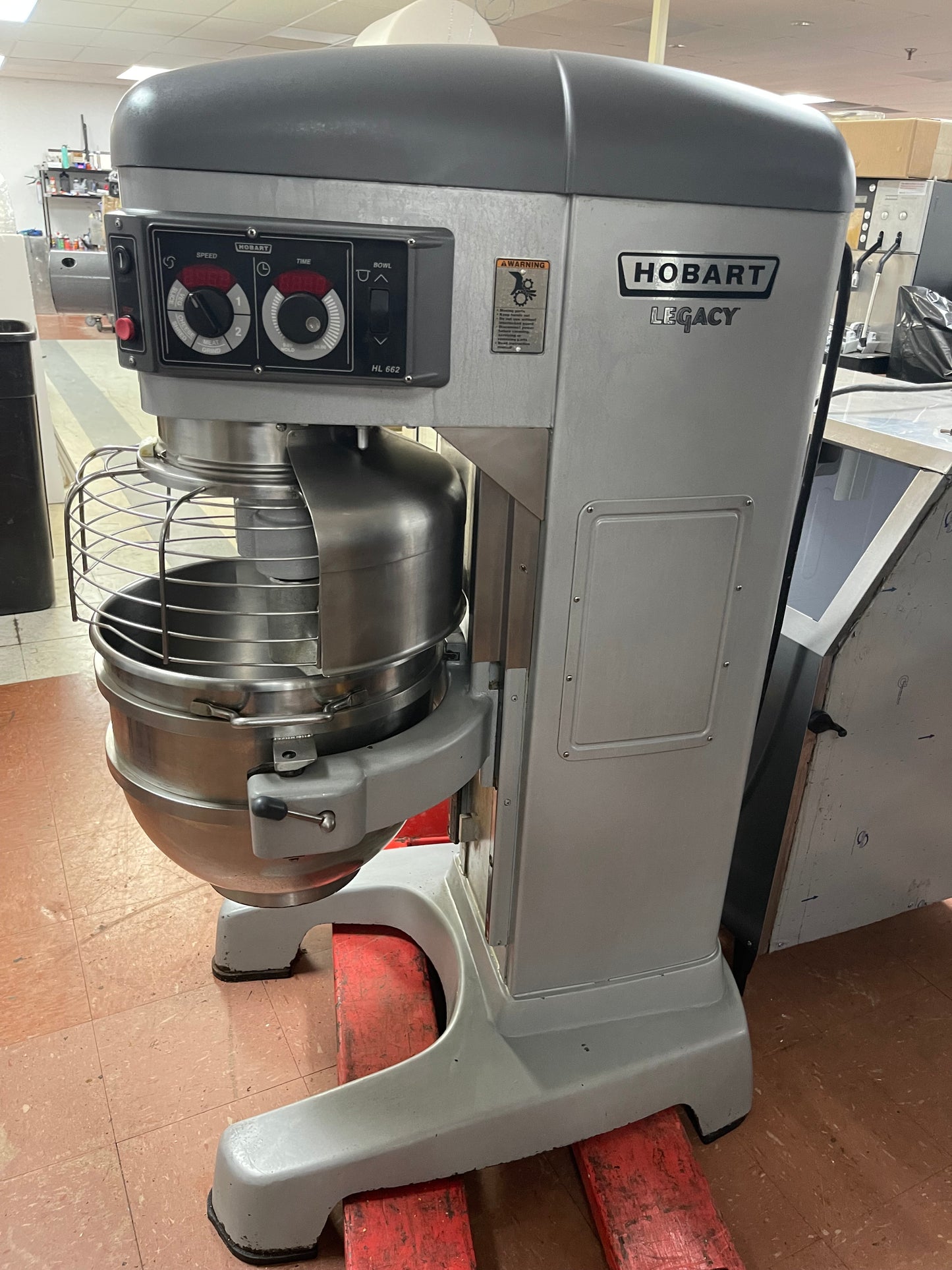 Used Hobart Legacy HL662-1STD 60 Qt. Planetary Floor Stand Mixer 240V, 3 Phase