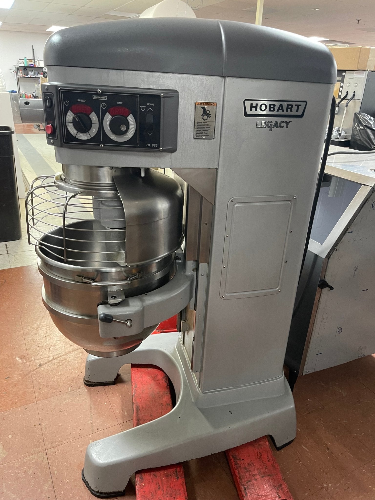 Used Hobart Legacy HL662 - 1STD 60 Qt. Planetary Floor Stand Mixer 240V, 3 Phase - Falcon Restaurant Supply - 6