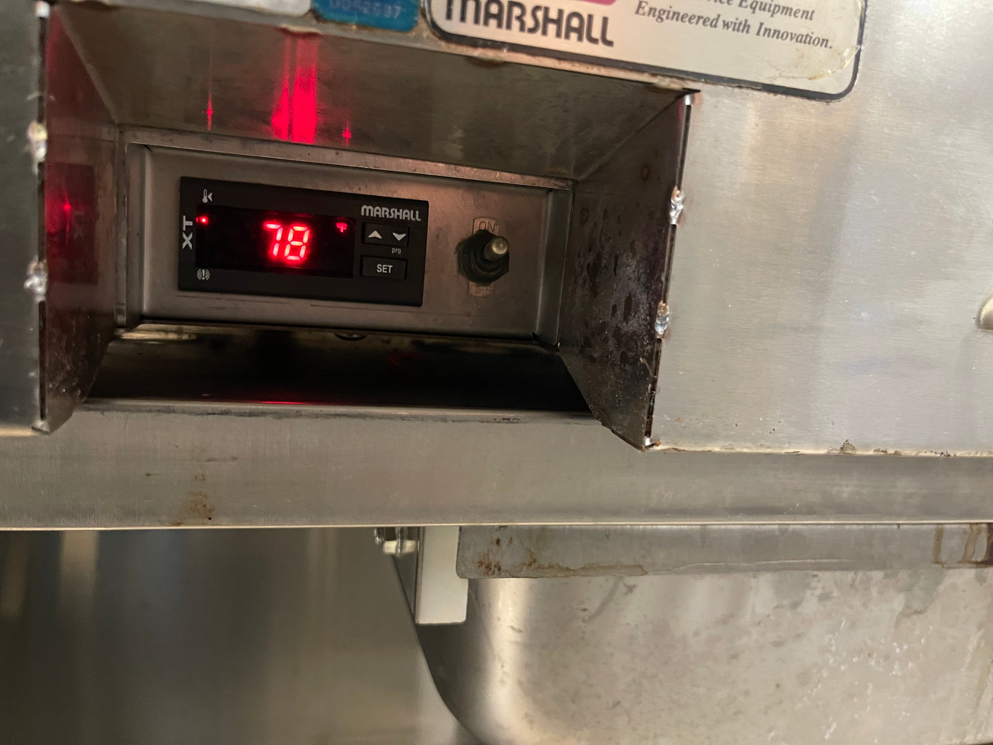 Used Marshall CZ3K-2ACCT Stainless Fryer Dump Station Warmer Holding 220V