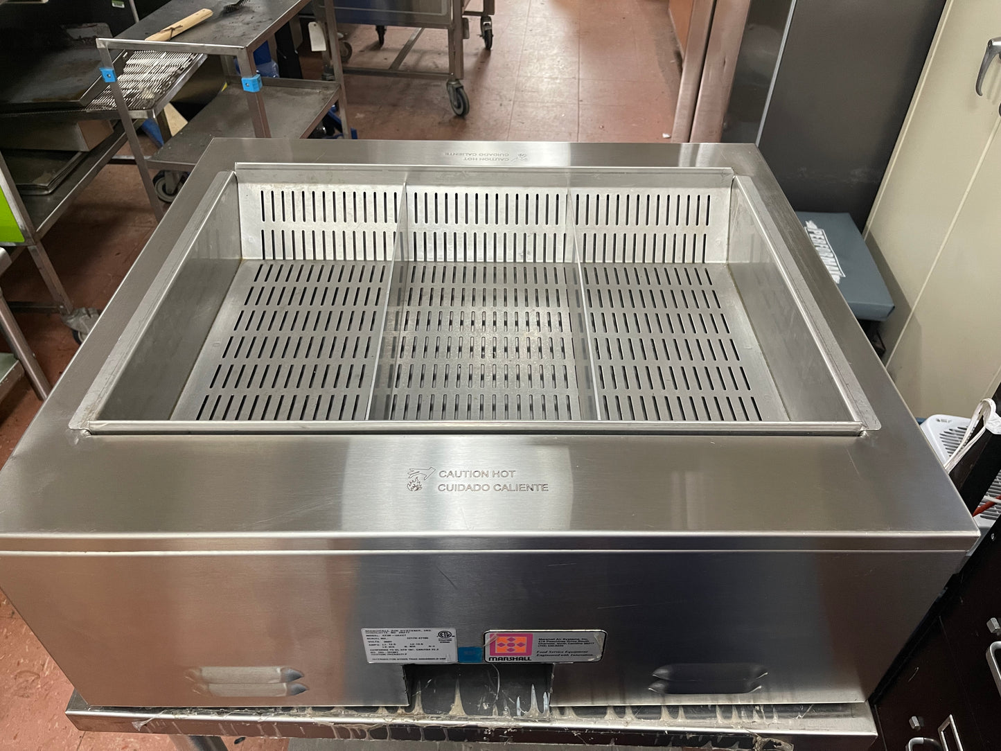 Used Marshall CZ3K-2ACCT Stainless Fryer Dump Station Warmer Holding 220V