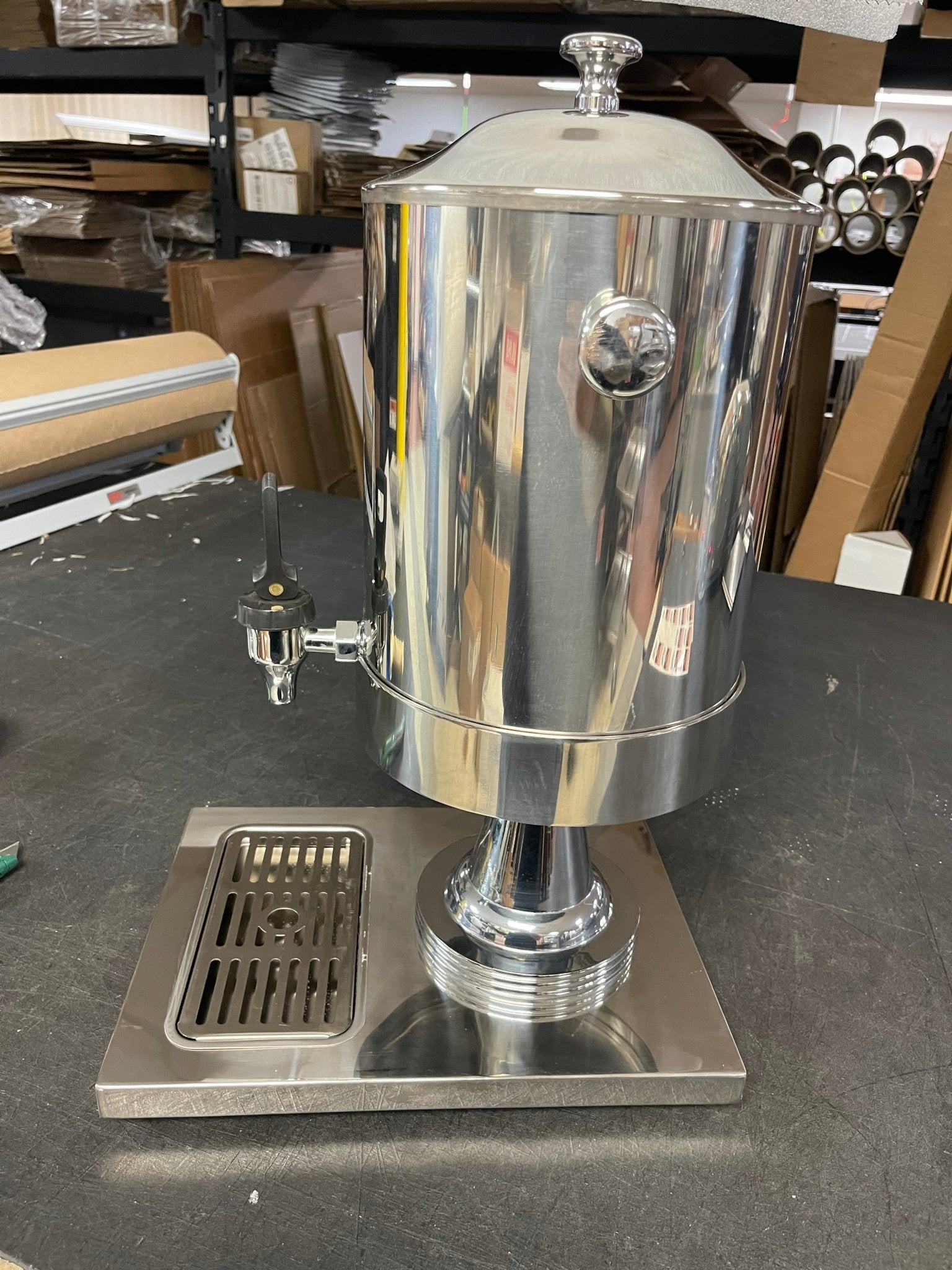 Used HUBERT 2 gal Stainless Steel Ice Tube Cold Beverage Drink Dispenser - Falcon Restaurant Supply - 4