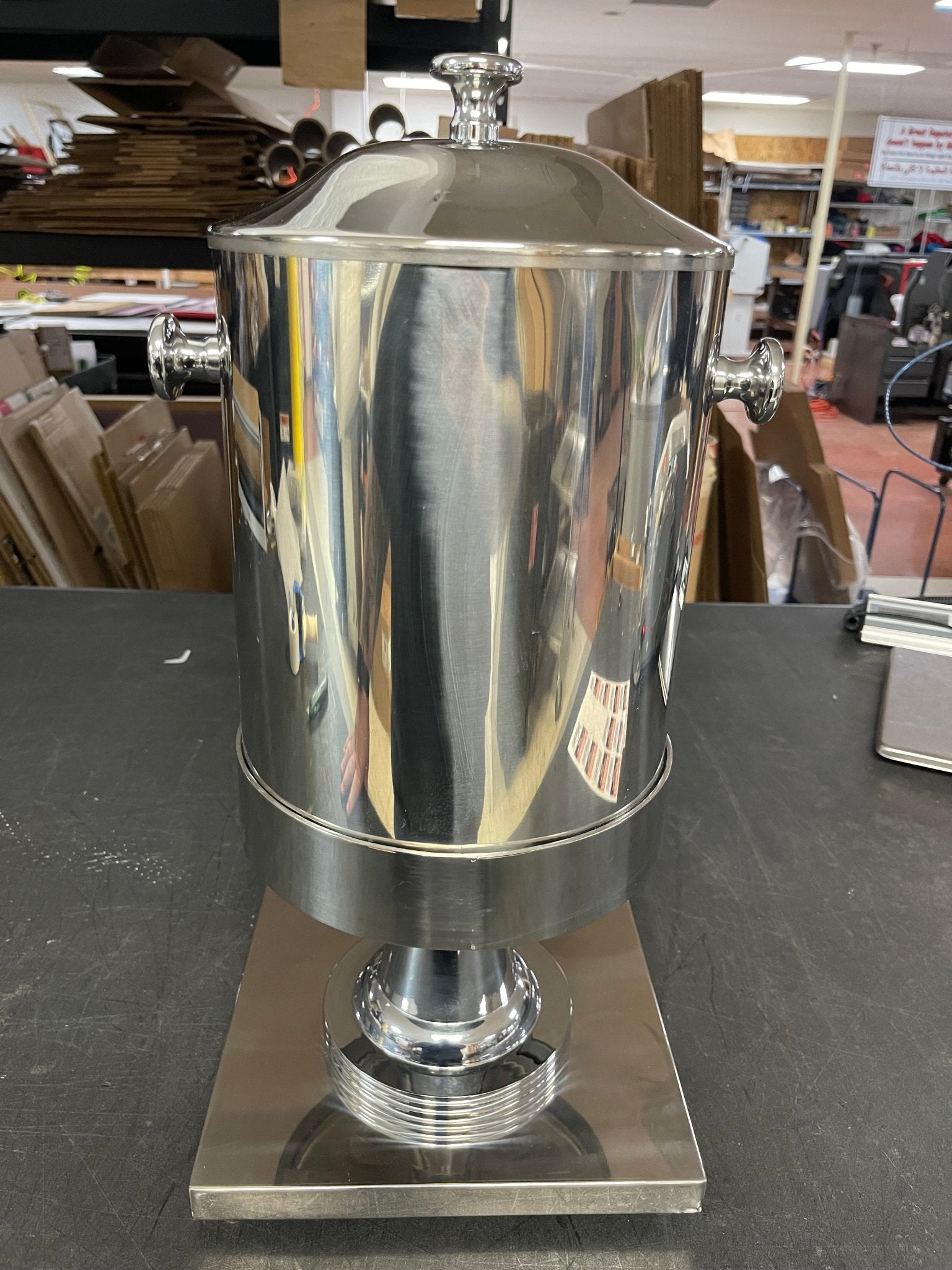 Used HUBERT 2 gal Stainless Steel Ice Tube Cold Beverage Drink Dispenser - Falcon Restaurant Supply - 5