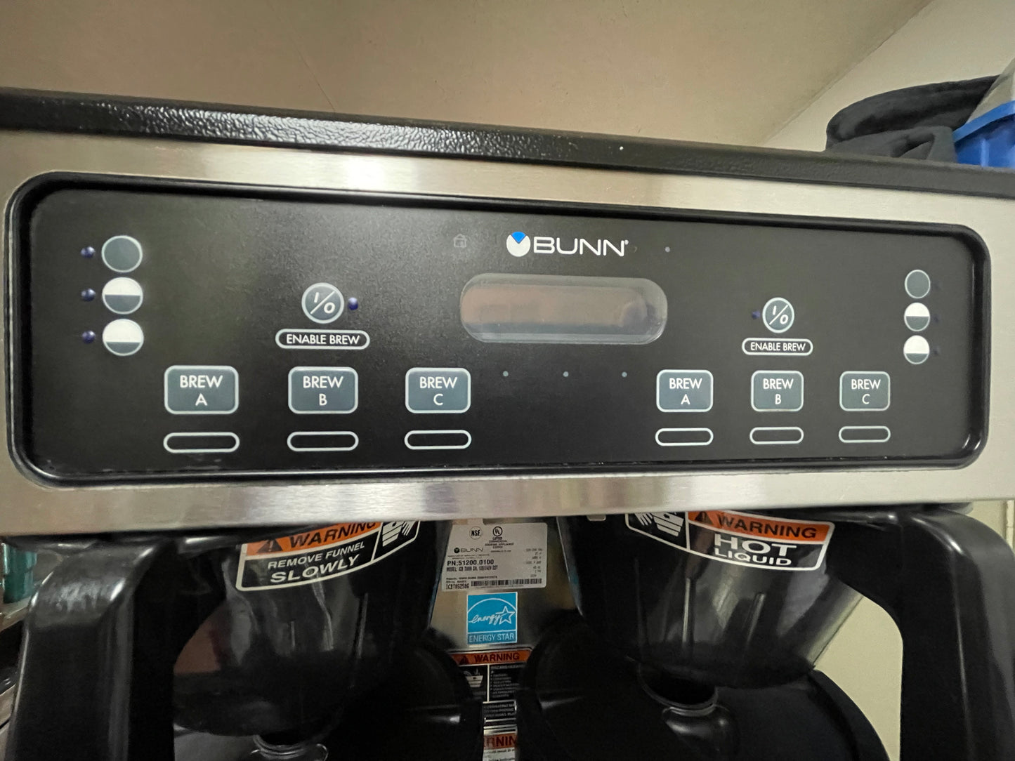 Used Bunn 51200.0100 ICB Infusion Series Stainless Twin Automatic Coffee Brewer 120/240V