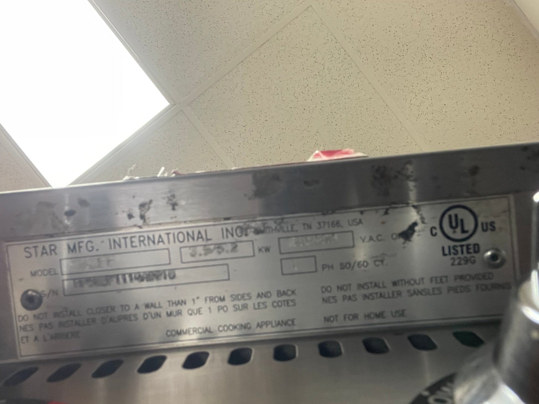 Used 12" Star - Max 502FF Two Element Countertop Electric Hot Plate 208/240, 1PH - Falcon Restaurant Supply - 7