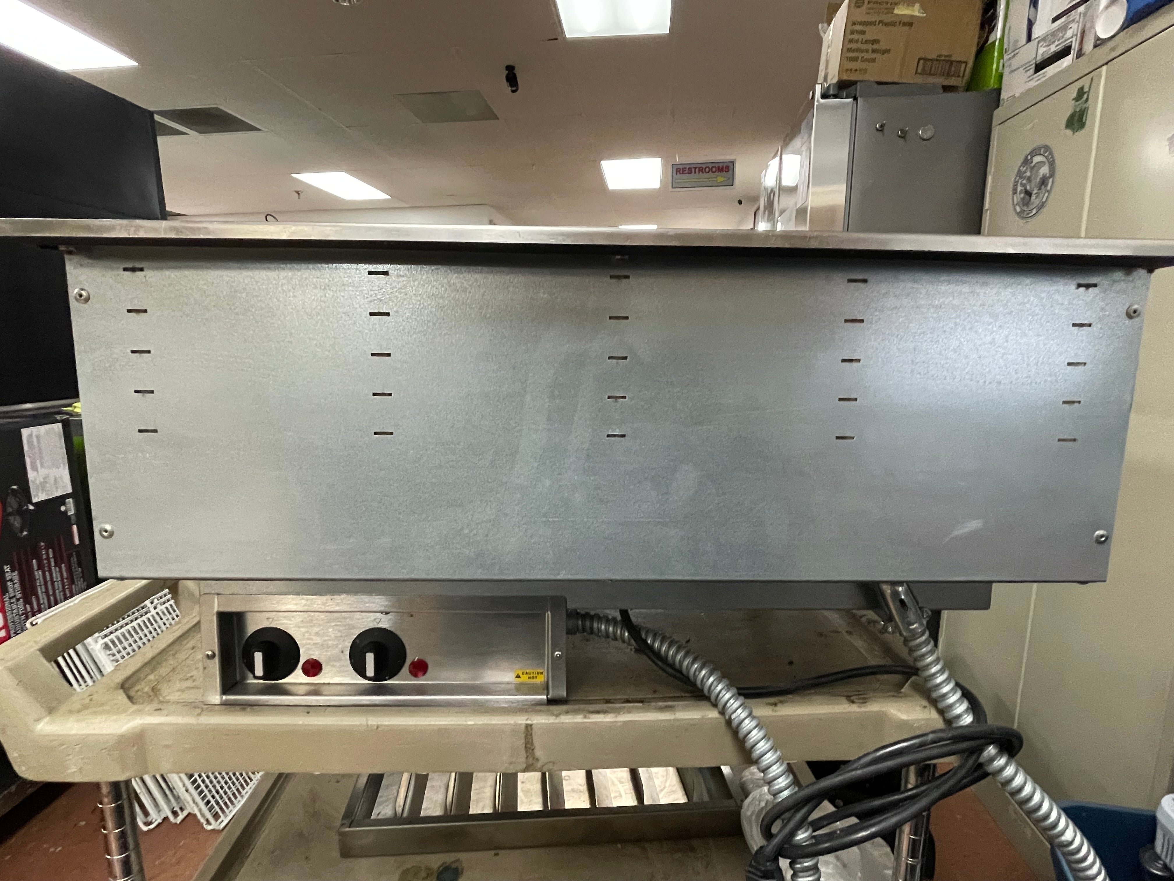 Used Vollrath 36399 Modular Drop In Two Compartment Hot Food Well with Drain 120V