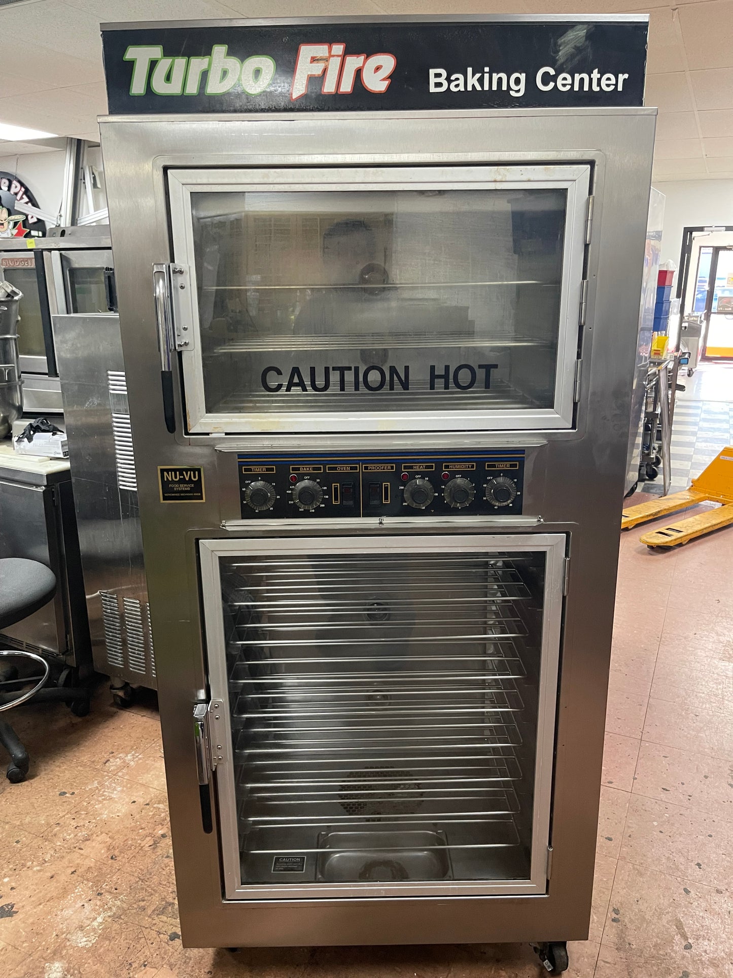 Used NU-VU  Double Deck Electric Oven Humidified Proofer Combo 208V 3Ph