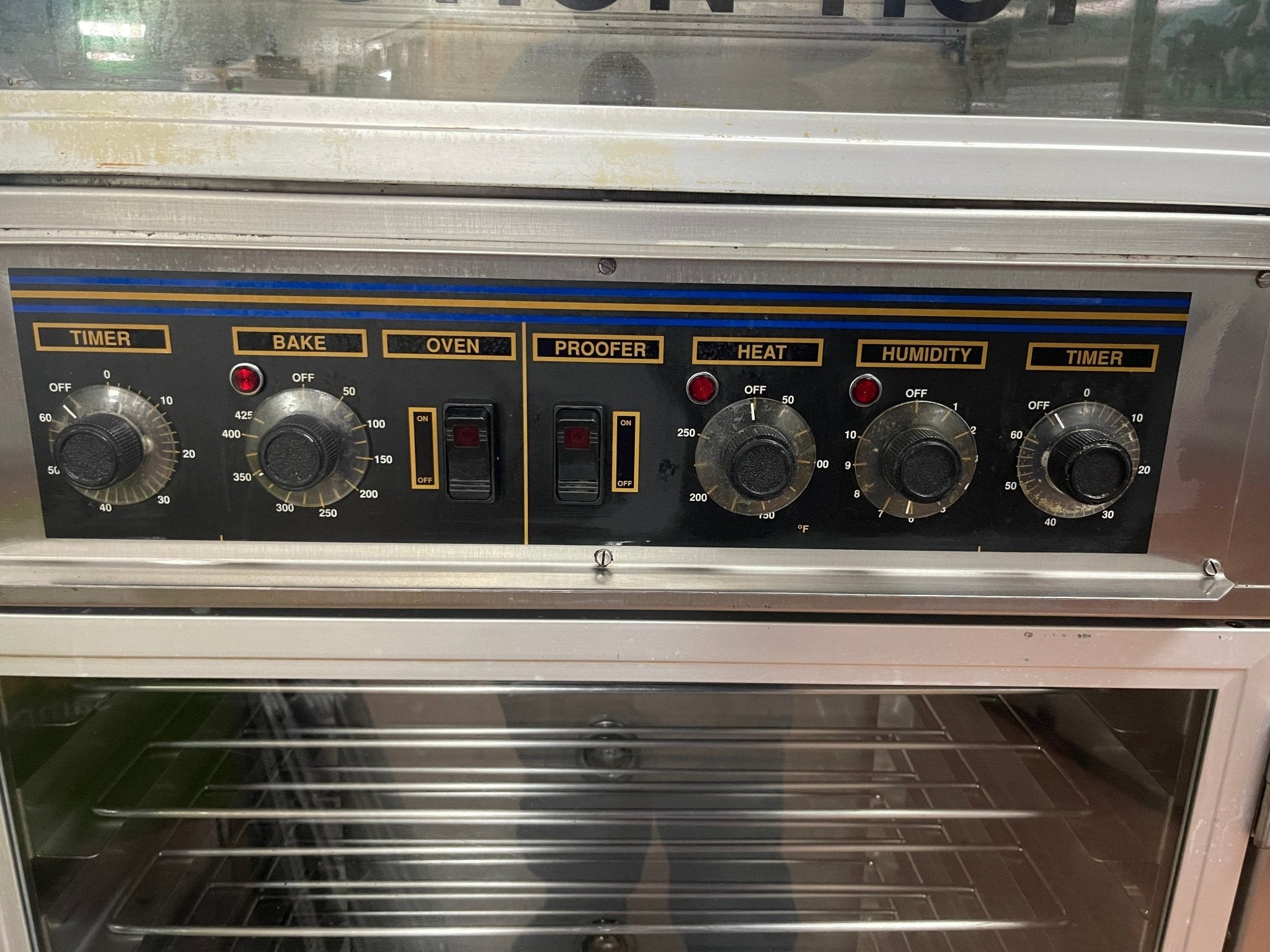 Used NU - VU Double Deck Electric Oven Humidified Proofer Combo 208V 3Ph - Falcon Restaurant Supply - 2