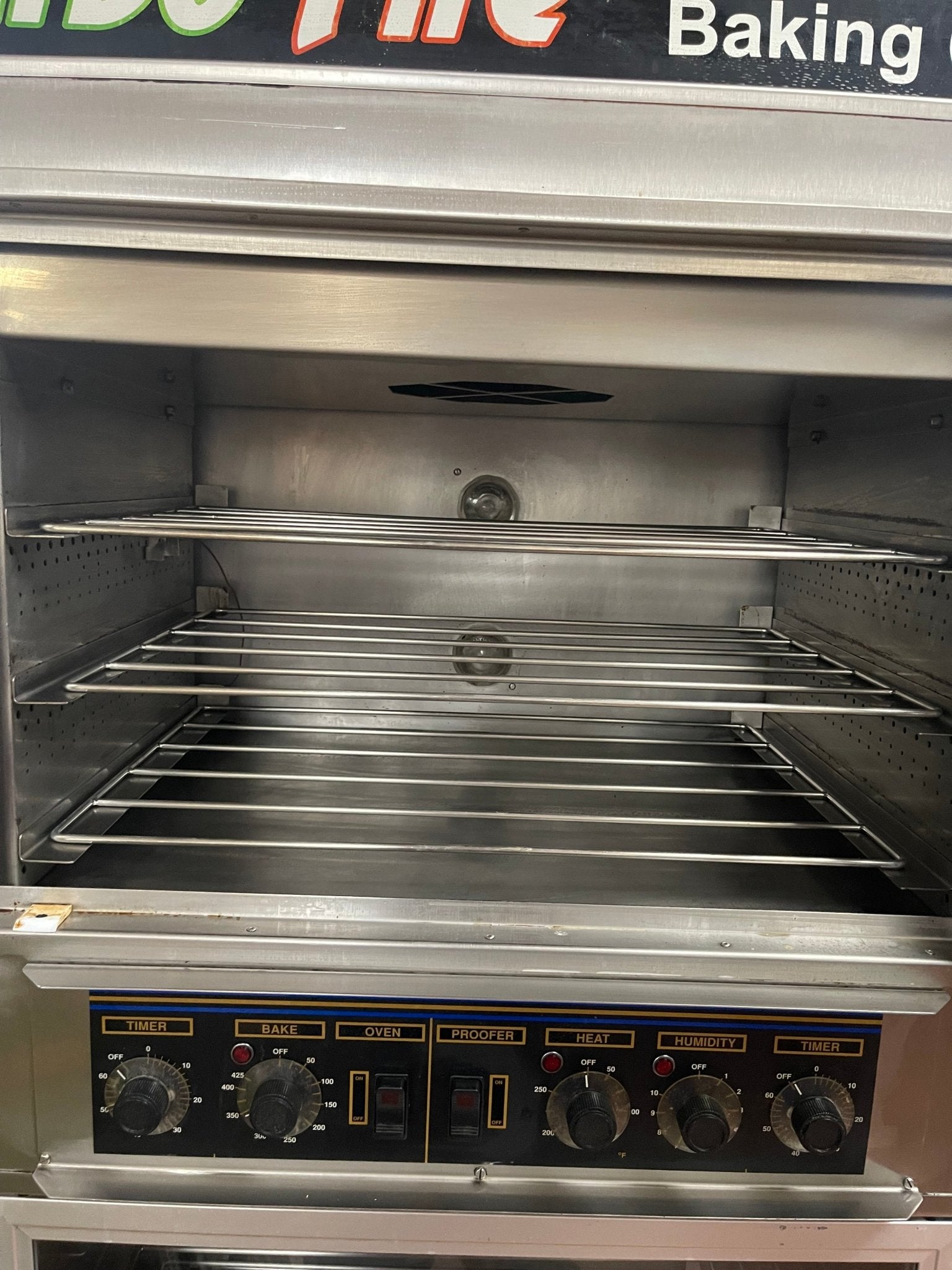 Used NU - VU Double Deck Electric Oven Humidified Proofer Combo 208V 3Ph - Falcon Restaurant Supply - 3