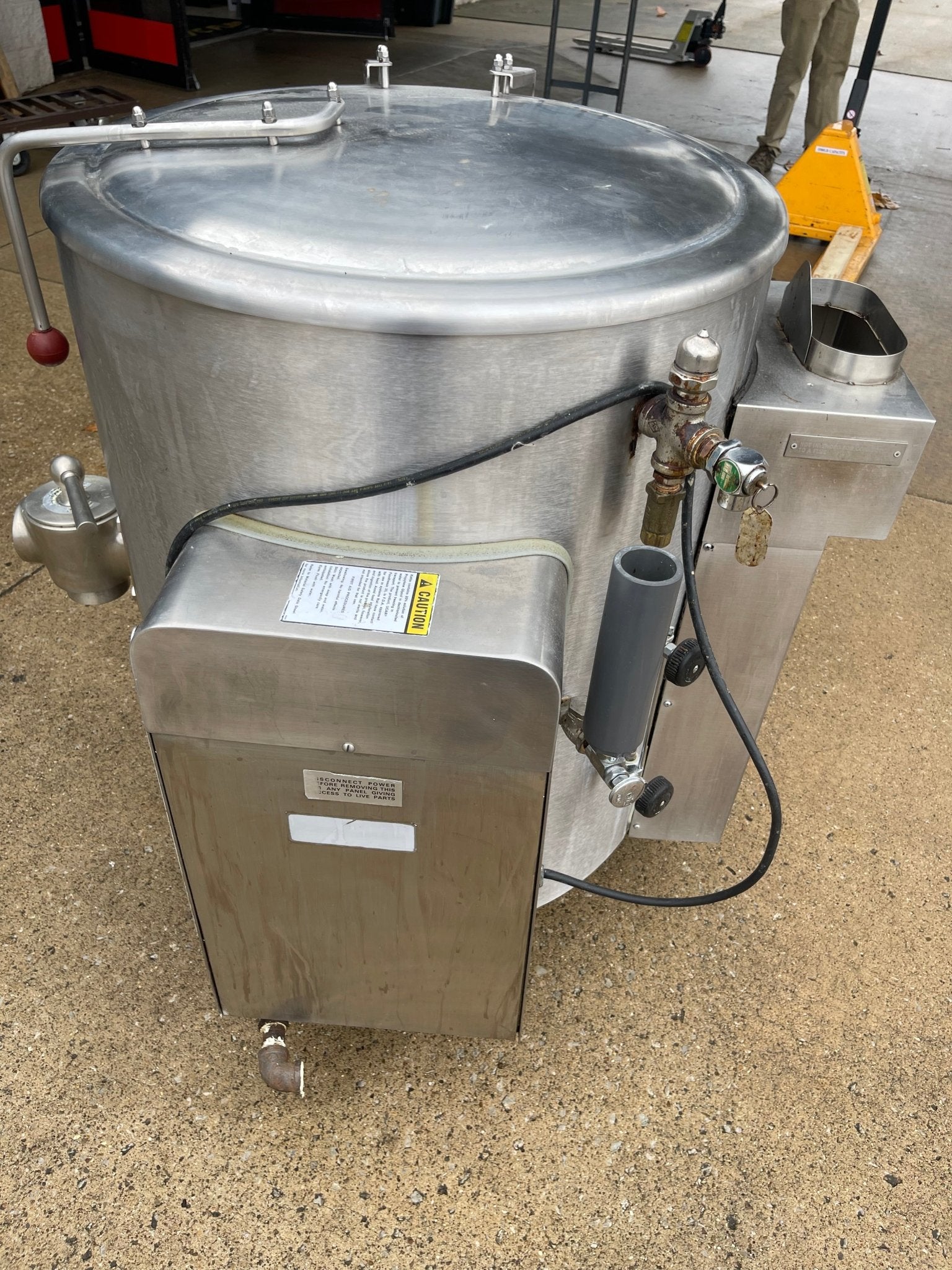 Used Vulcan GL40E 40 Gallon NG Stainless Jacketed Steam Kettle 105,000BTU - Falcon Restaurant Supply - 5