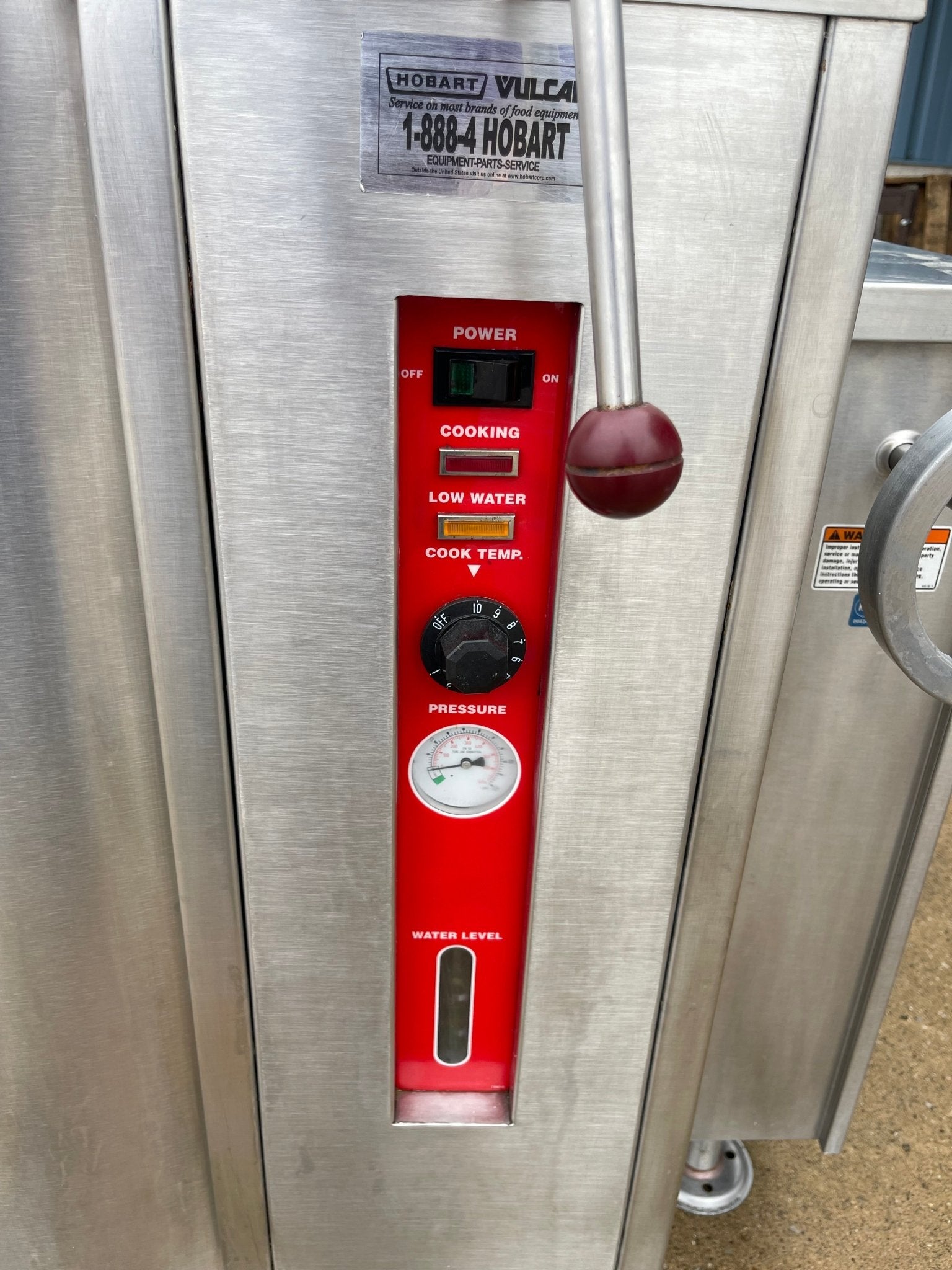 Used Vulcan VGLT - 40 NG Stainless 40 Gallon Jacketed Tilting Steam Kettle 100,000BTU - Falcon Restaurant Supply - 3