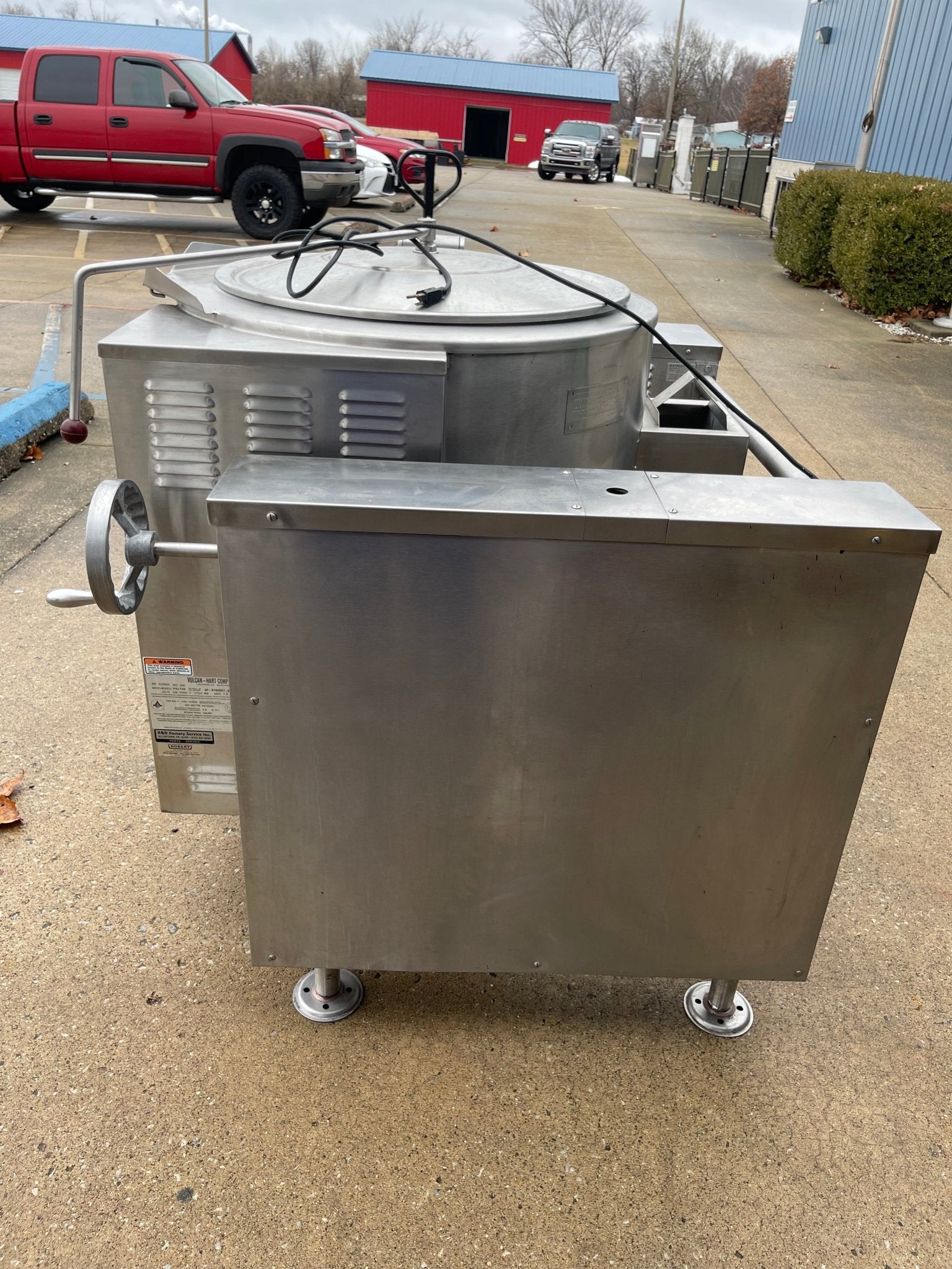 Used Vulcan VGLT - 40 NG Stainless 40 Gallon Jacketed Tilting Steam Kettle 100,000BTU - Falcon Restaurant Supply - 5
