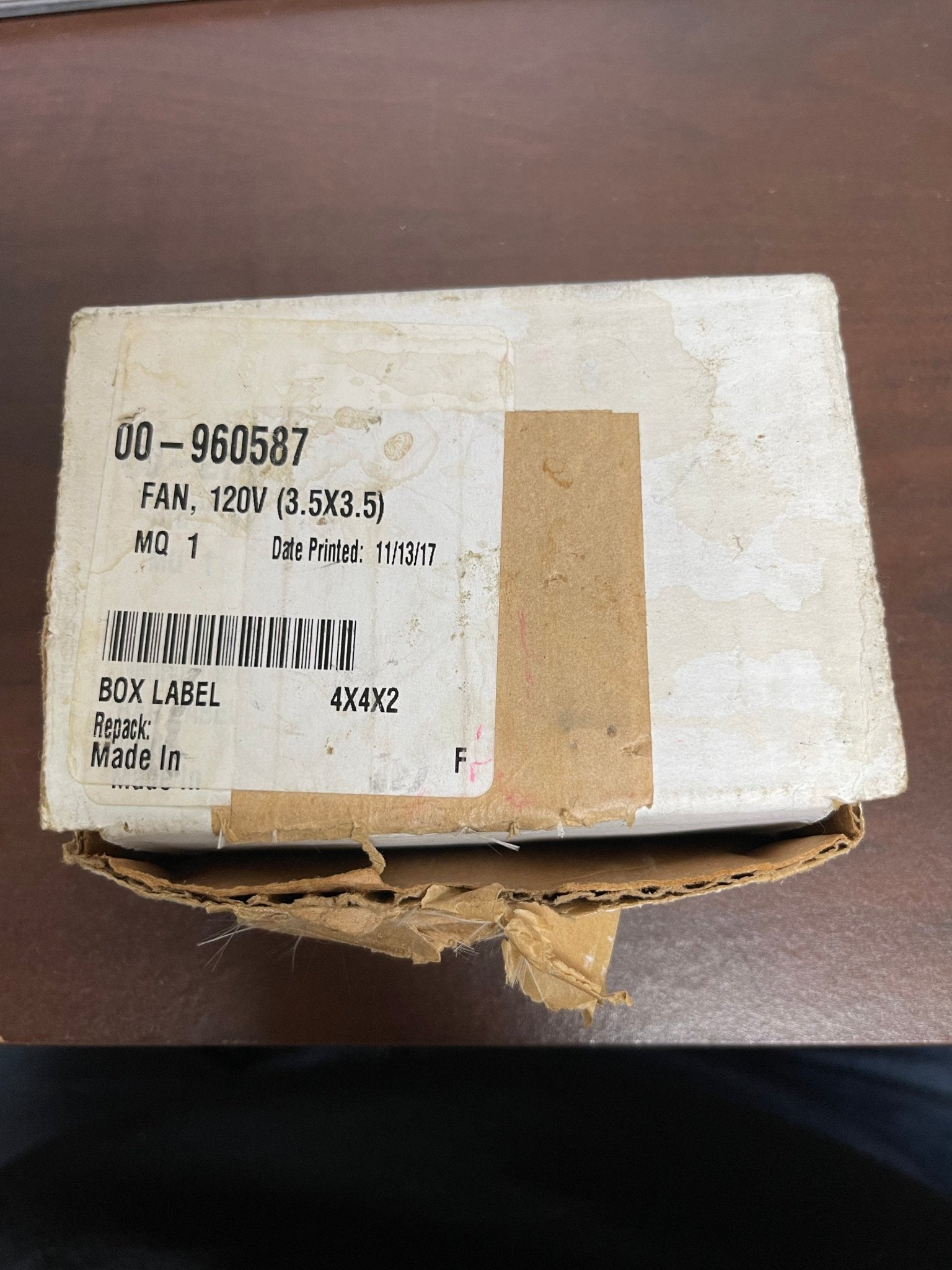 New Dayton Vulcan Holding Cabinet Axial Fan 120V 3.50" x 3.50" 00 - 960587 - Falcon Restaurant Supply - 3