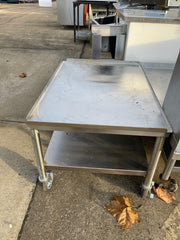Used Stainless Steel Equipment Stand with Caster Wheels - SS281 - Falcon Restaurant Supply - 1