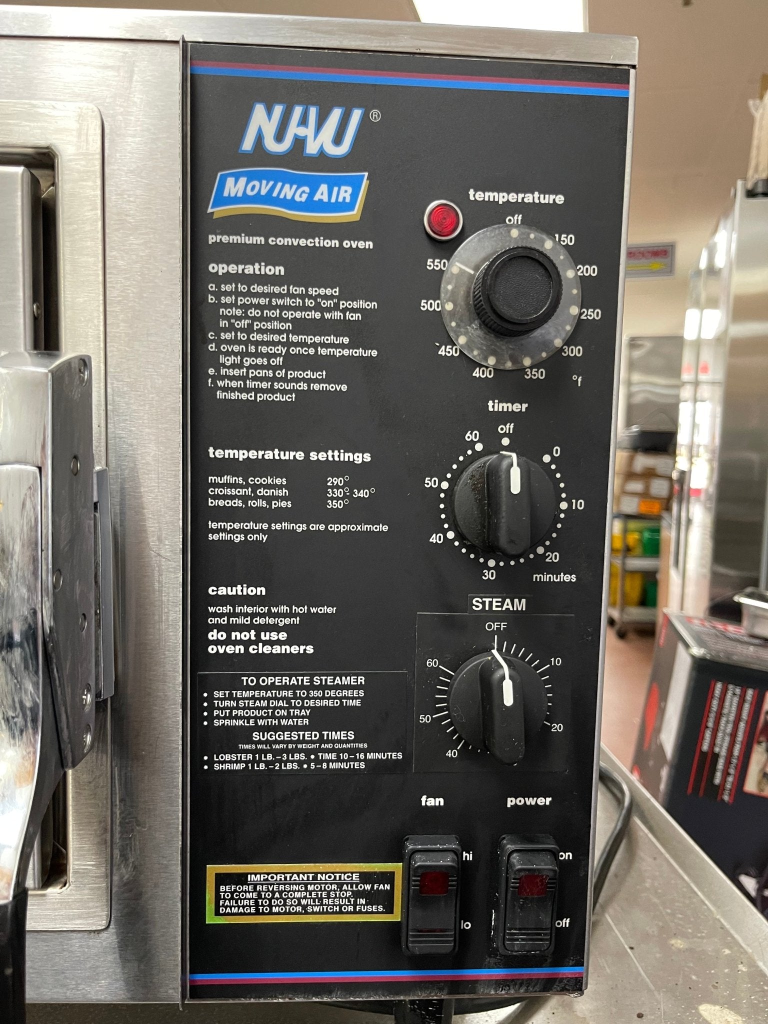 Used NU - VU XO - 1 Half - Size Stainless Countertop Convection Steam Oven 120v - Falcon Restaurant Supply - 2