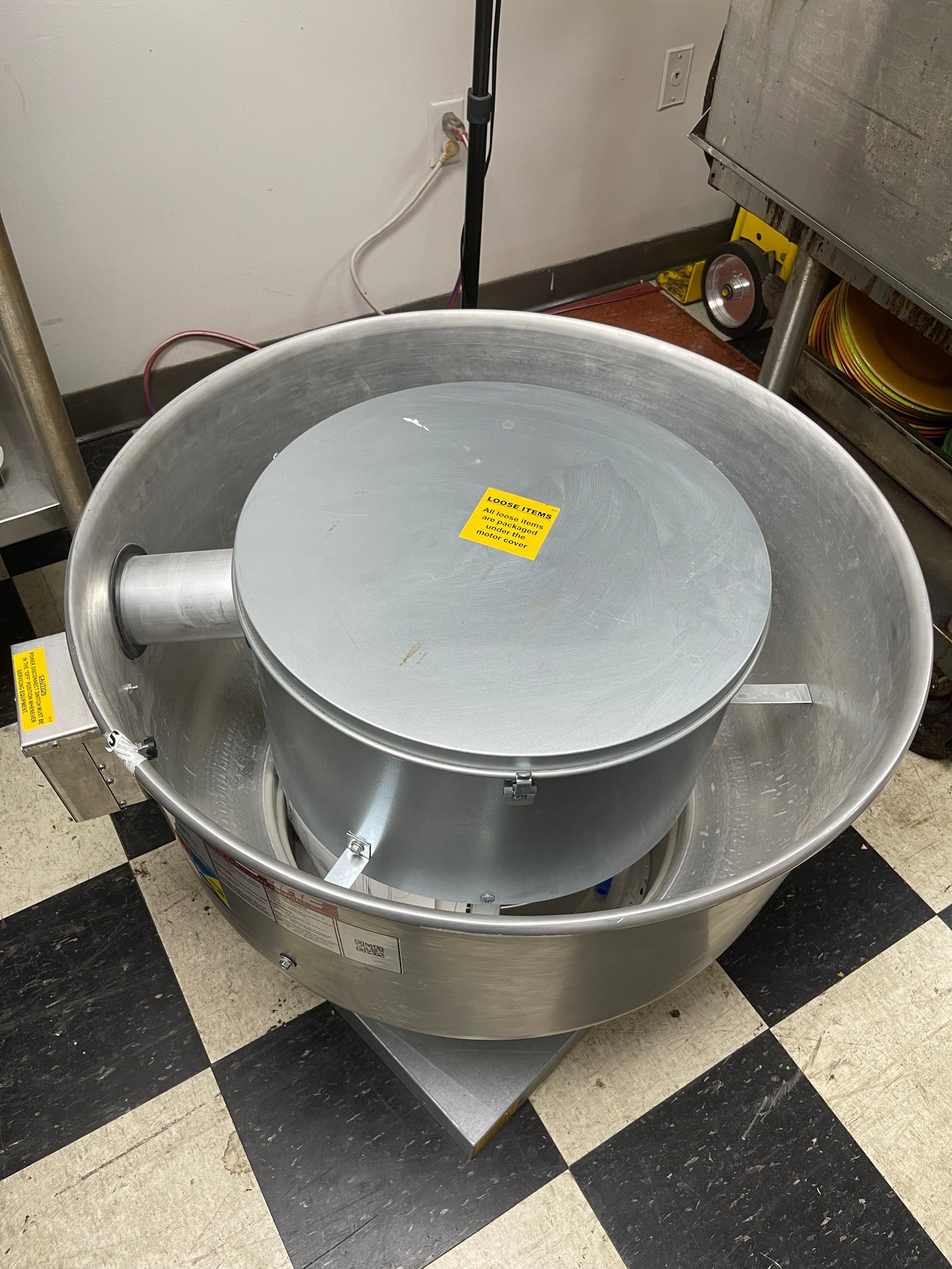 Captiveaire Restaurant Canopy Hood Grease Rated Exhaust Fan- High Speed Direct Drive 120V