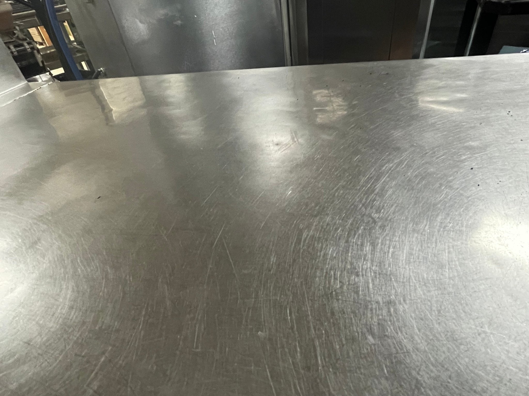 Used 72" Randell 9235 - 32 Stainless 2 Door Worktop Refrigerator with Casters 120V - Falcon Restaurant Supply - 8