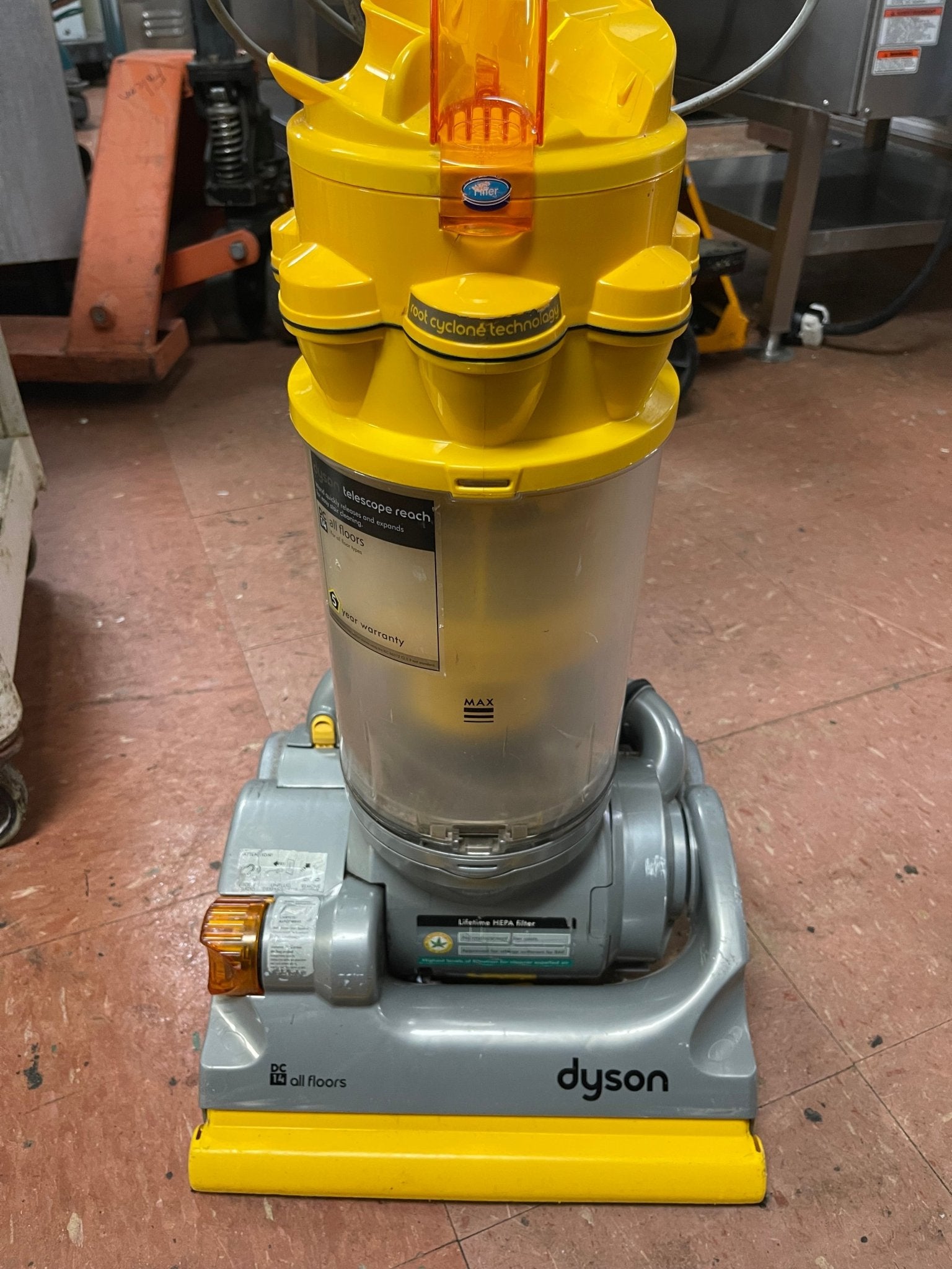 Used Dyson Dc14 All Floors Upright Bagless Vacuum Cleaner - Falcon Restaurant Supply - 2