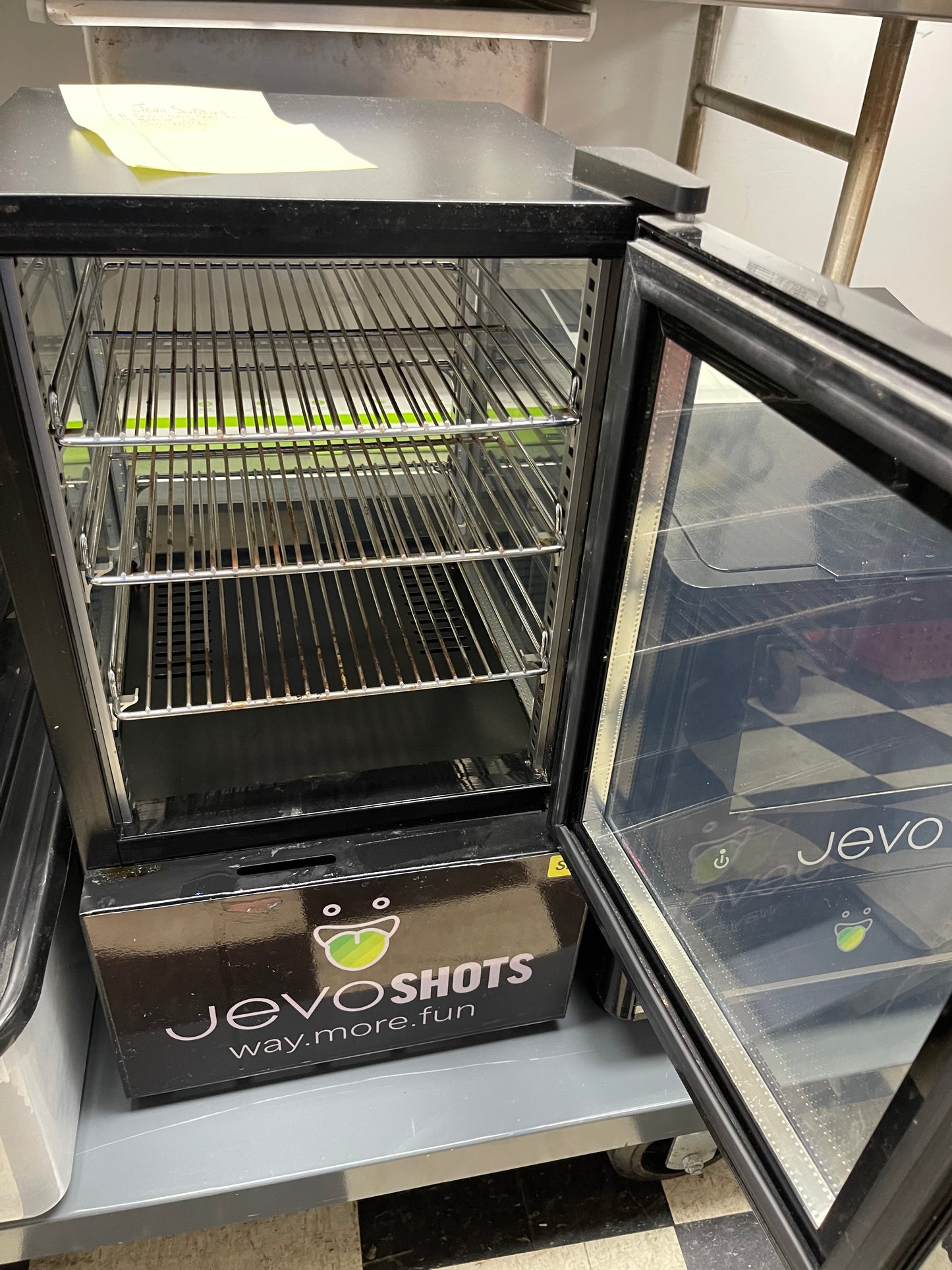 Used JEVO Commercial Automatic Jello Shot Bar Machine, Cooler and Accessories -Shir