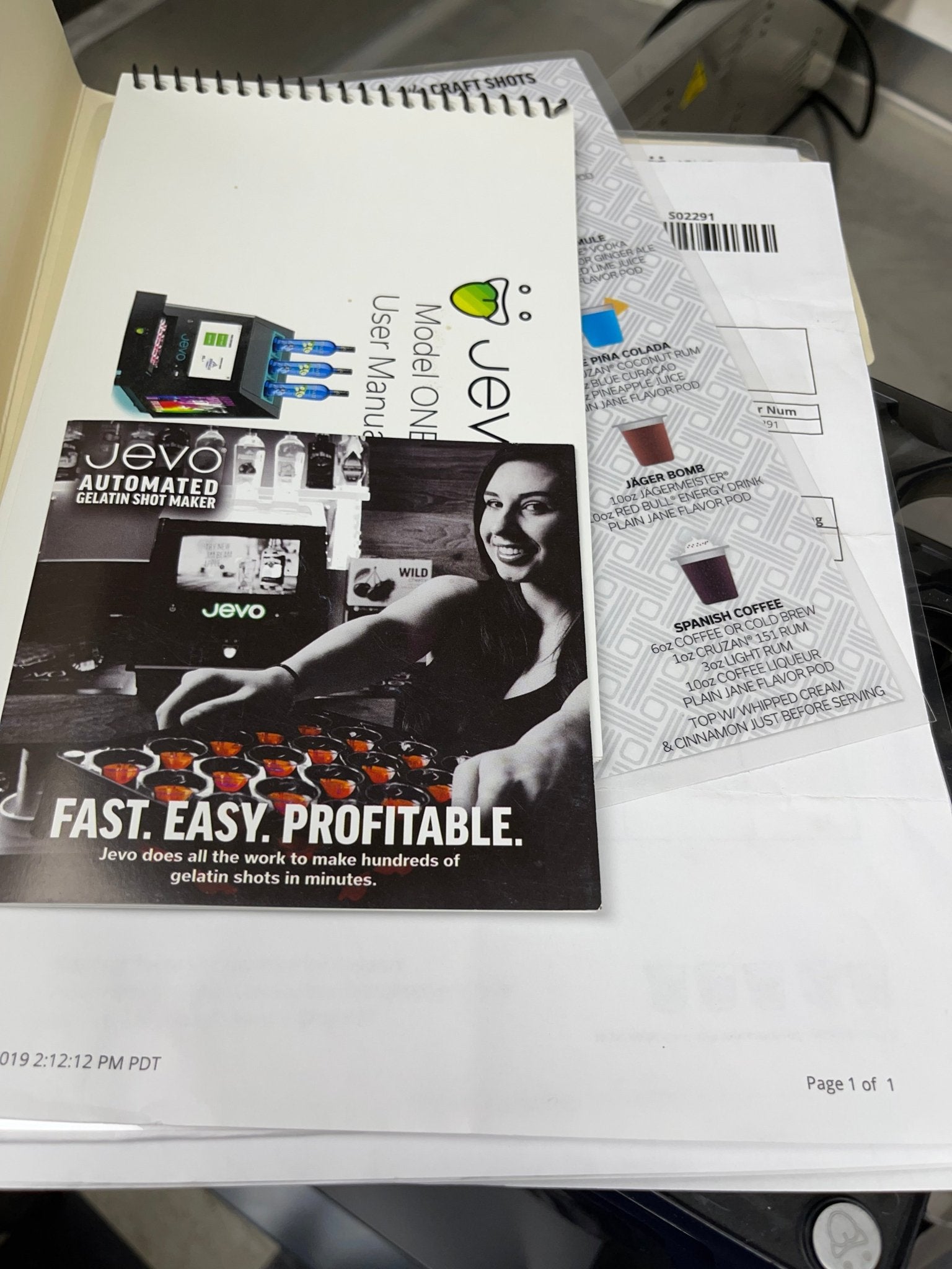 Used JEVO Commercial Automatic Jello Shot Bar Machine, Cooler and Accessories - Shir - Falcon Restaurant Supply - 16