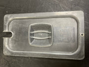 Used Rubbermaid Products Cold Food Notched Lid, 1/3 Size, Clear - Falcon Restaurant Supply - 1