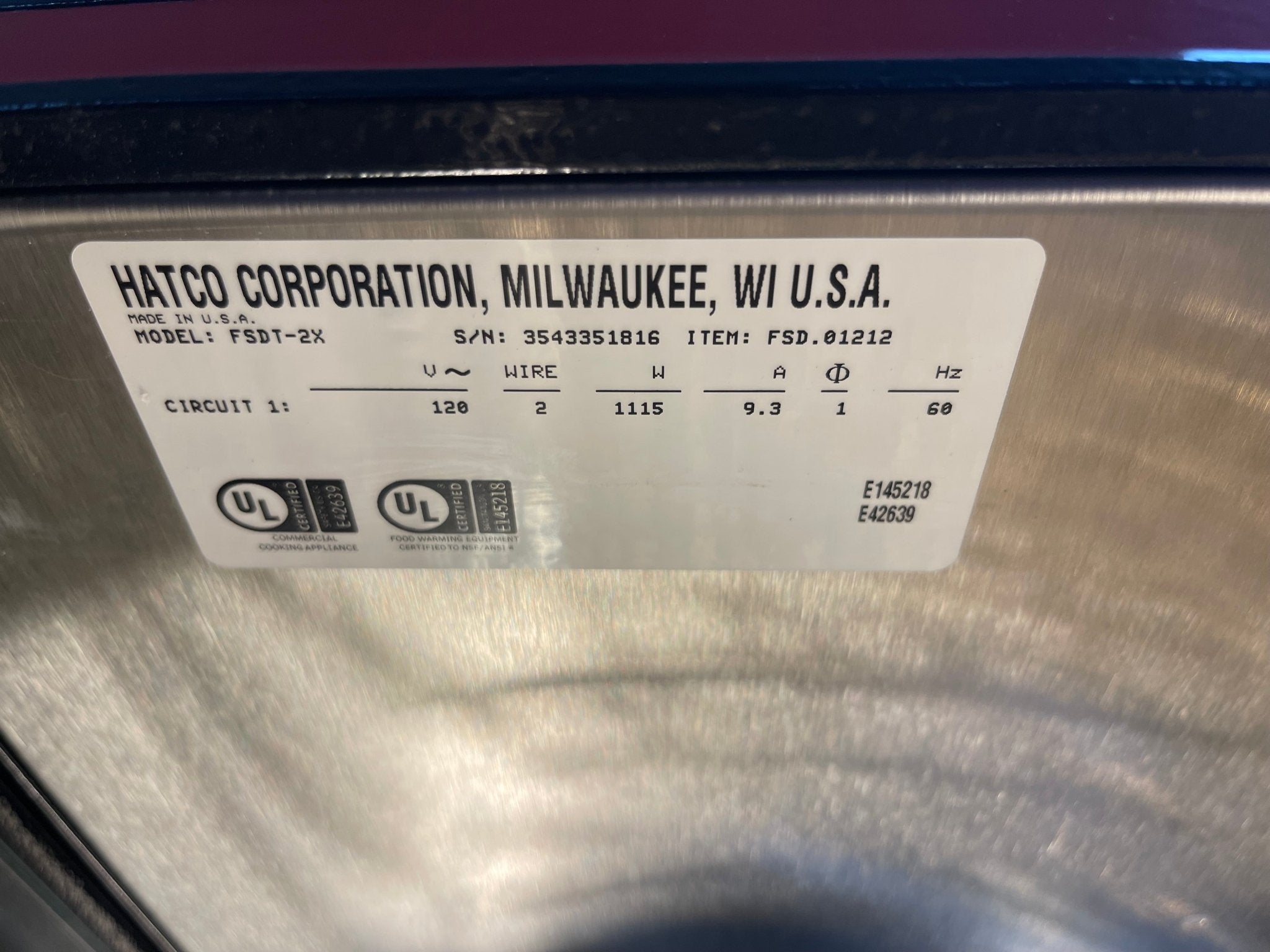 Used Hatco FSDT - 2X Tall Two Door Warming Display Merchandiser w/ Rack - 120V - Falcon Restaurant Supply - 10