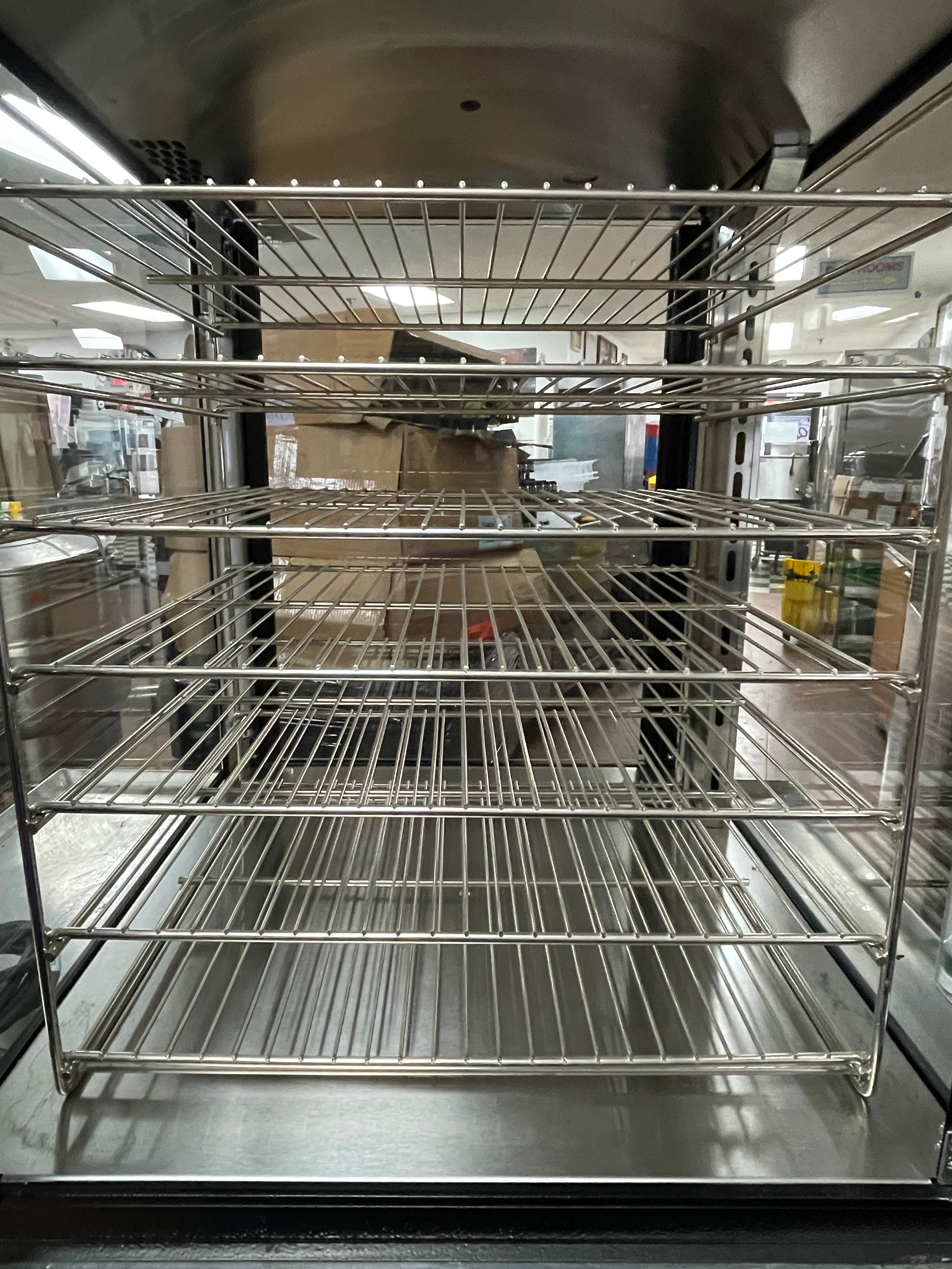 Used Hatco FSDT-2X Tall Two Door Warming Display Merchandiser w/ Rack - 120V