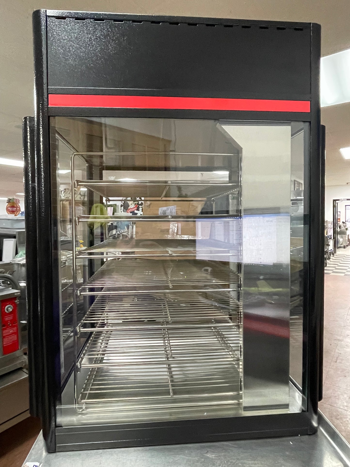 Used Hatco FSDT-2X Tall Two Door Warming Holding and Display Merchandiser w/ Rack - 120V