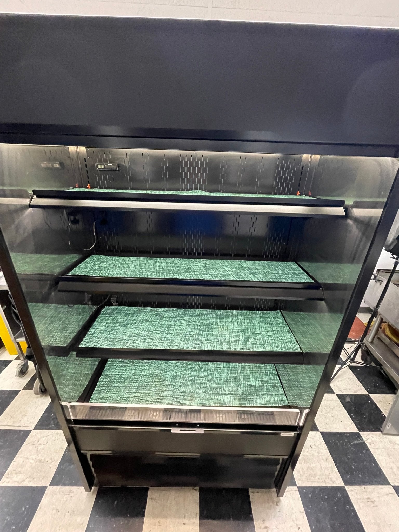 Used Oasis Refrigerated Self - Service Commercial Air Curtain Display Case with Door 120V - Falcon Restaurant Supply - 3
