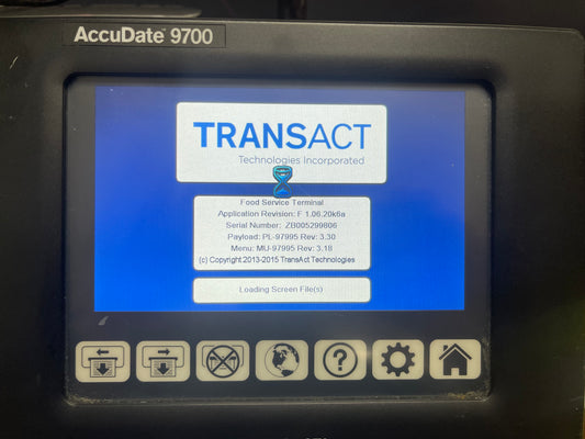 Used Transact AccuDate 9700 Touch Screen Thermal Food Label Printer