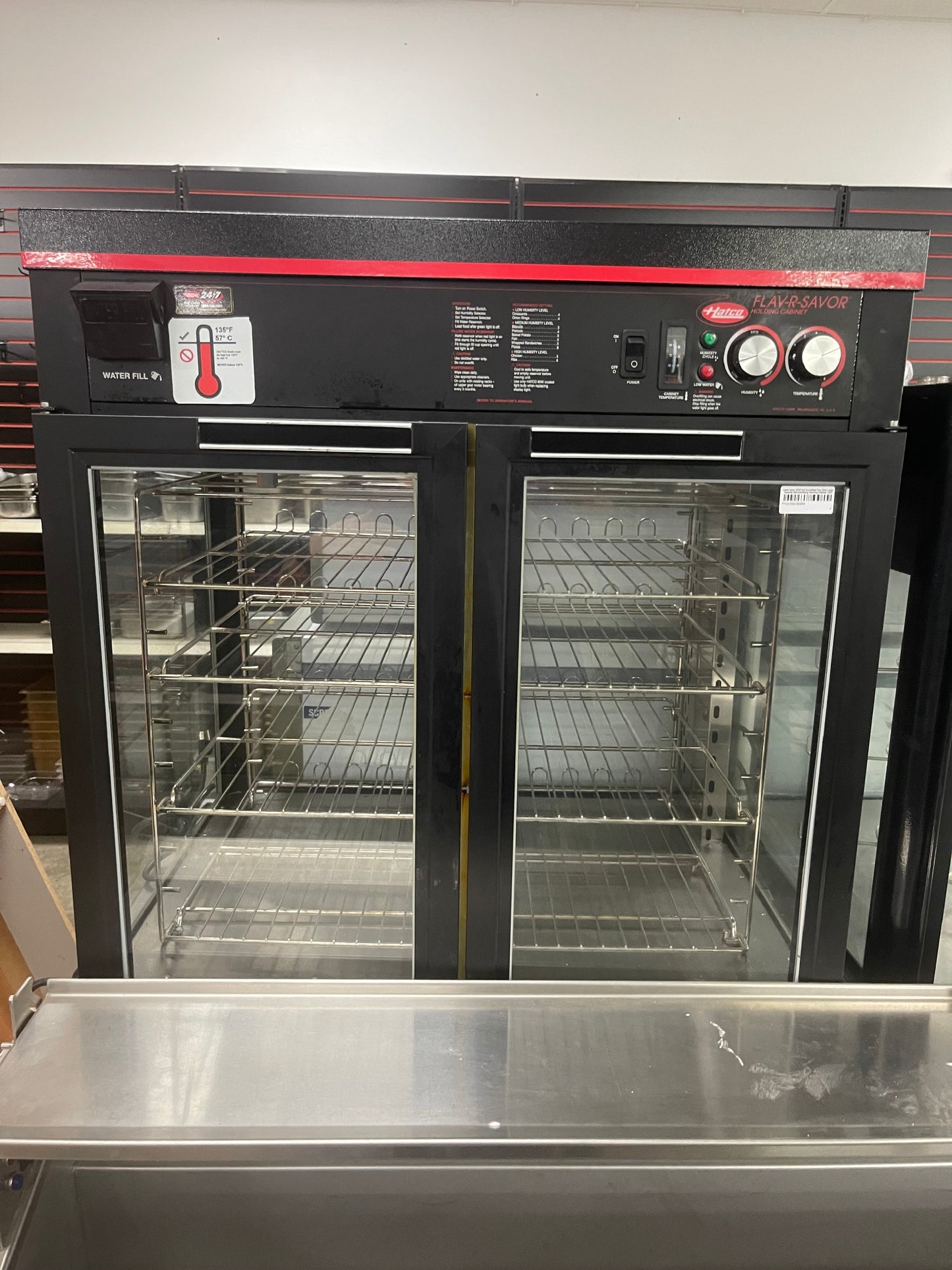 Used Hatco WFST-2X Humidified Four Door Large Capacity Merchandising Warming Cabinet 120V