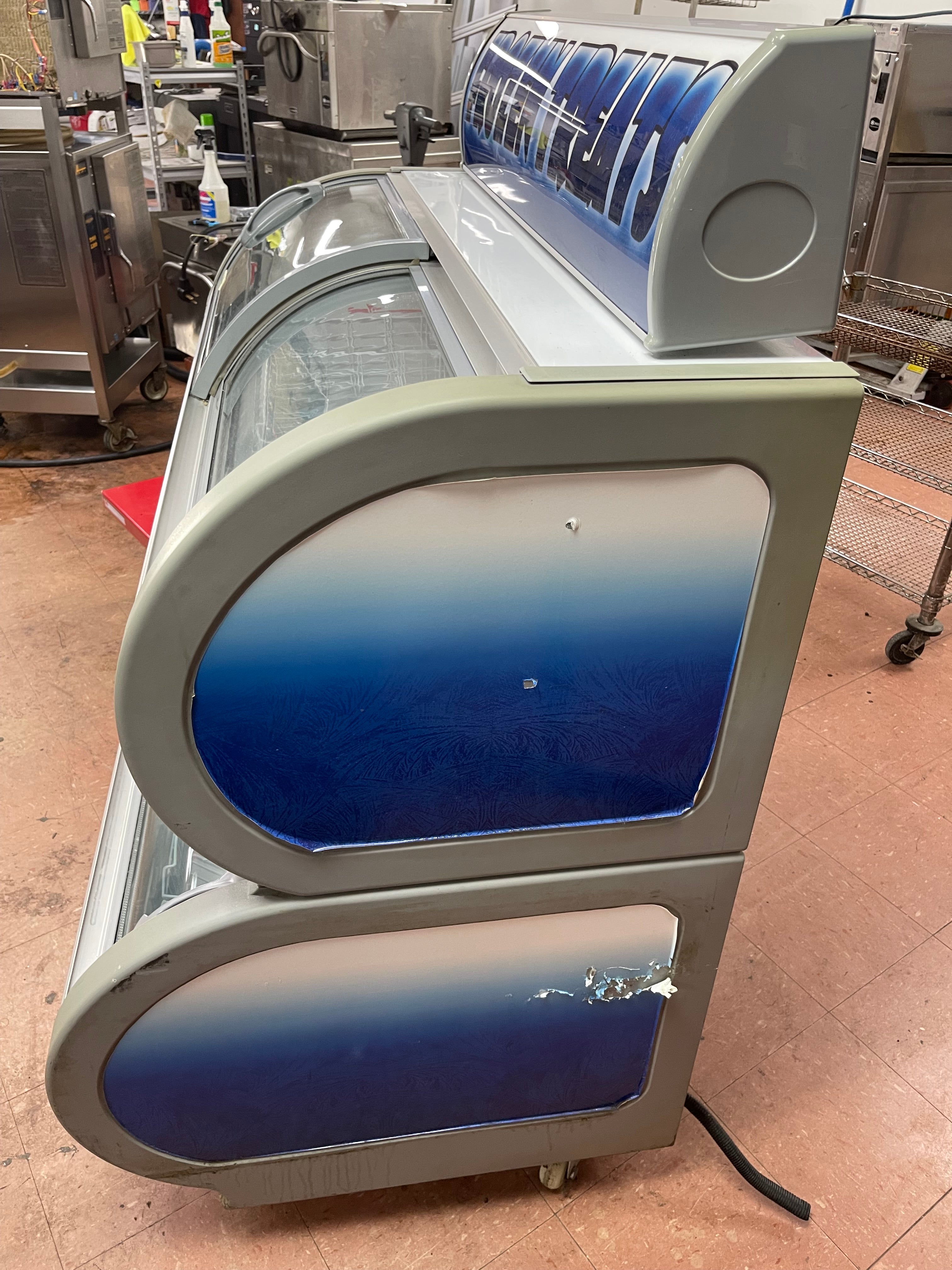 Used Excellence DS-48 Double Stack Ice Cream Freezer Merchandising Display 120V - JS