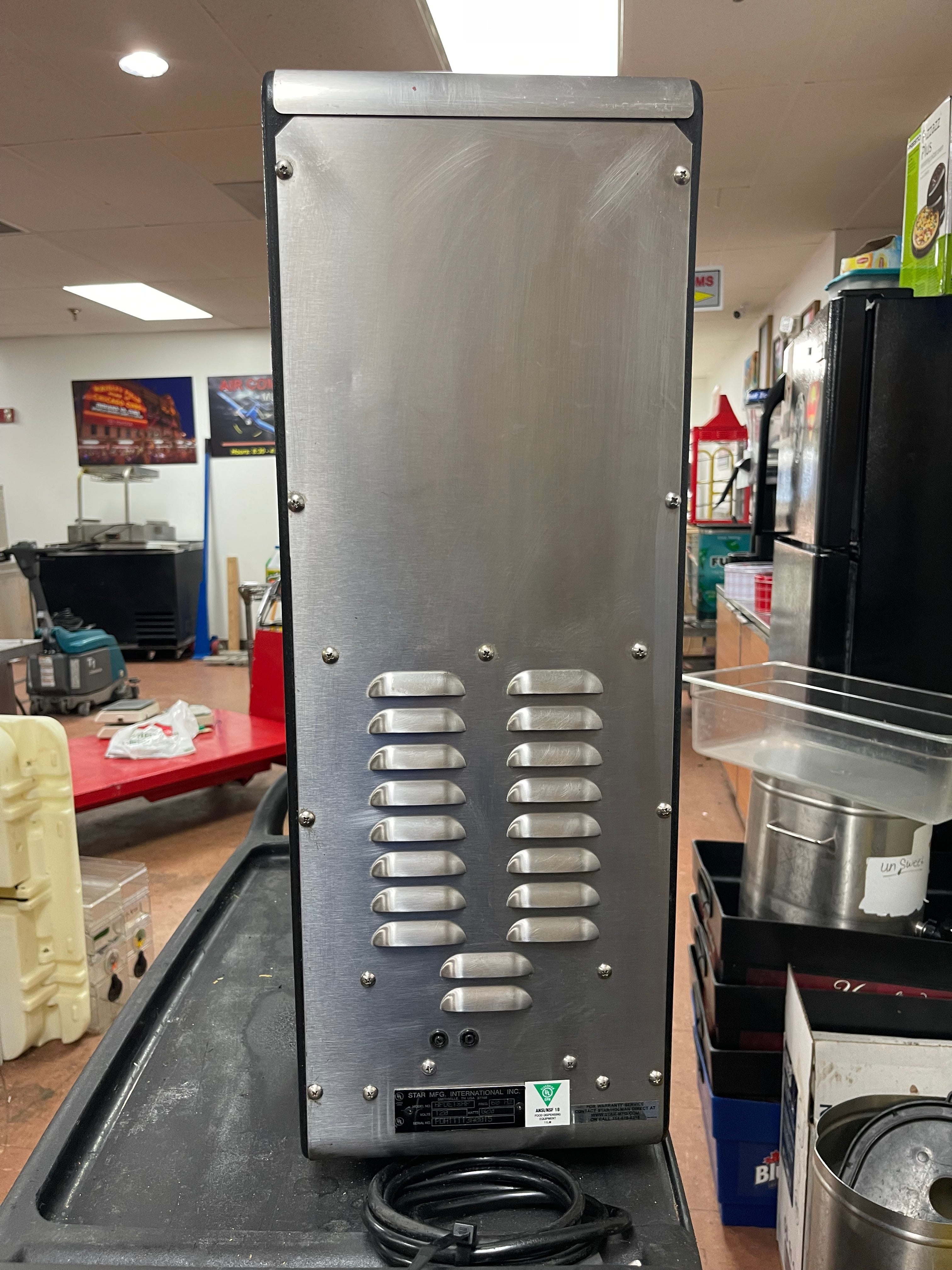 Used Star Commercial Heated Single Condiment Dispenser Cheese Chili Concessions 120V - JS