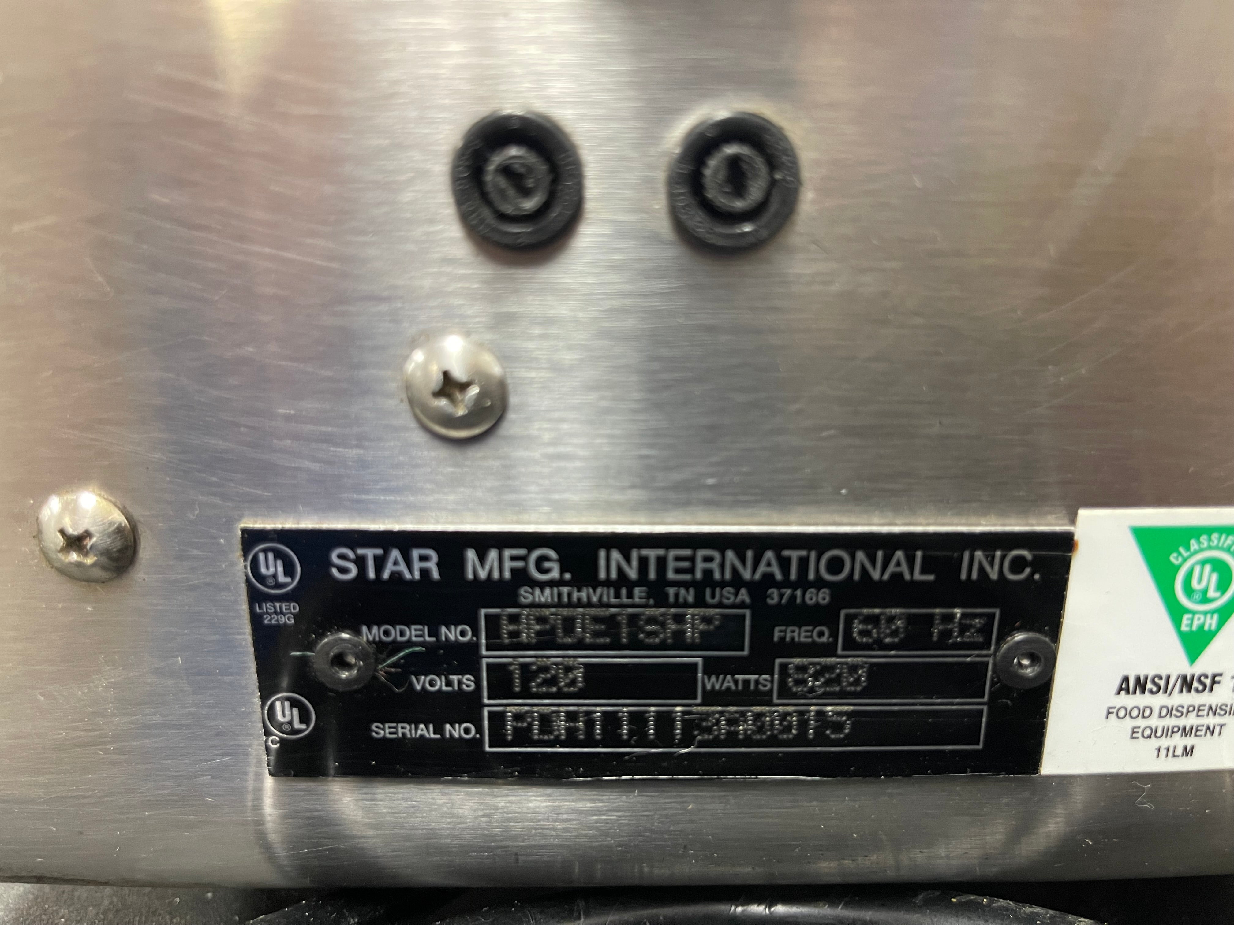 Used Star Commercial Heated Single Condiment Dispenser Cheese Chili Concessions 120V - JS