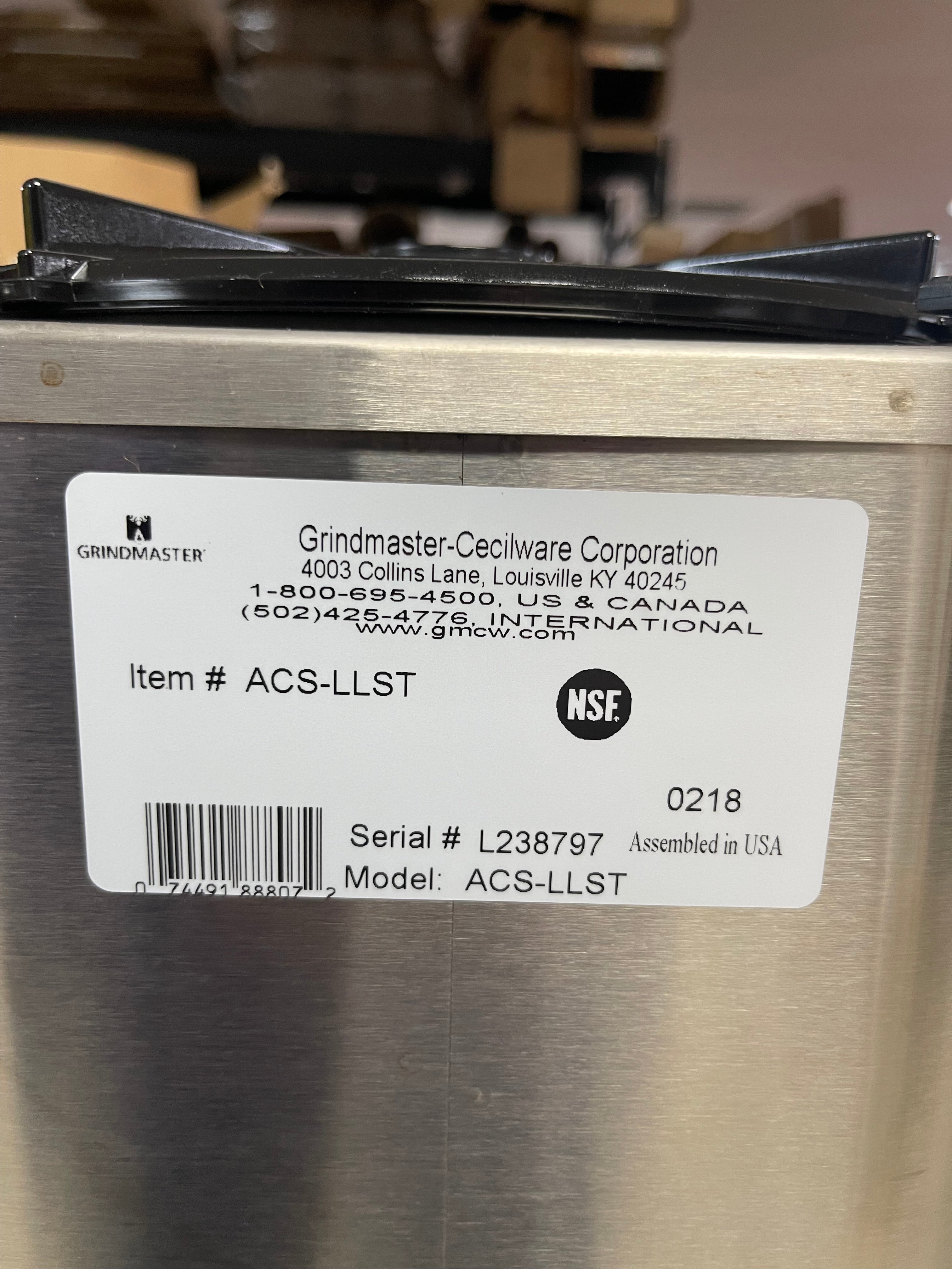 New Grindmaster Cecilware ACS-LLST 1.5 Gallon Coffee Server Dispenser with Locking Lid